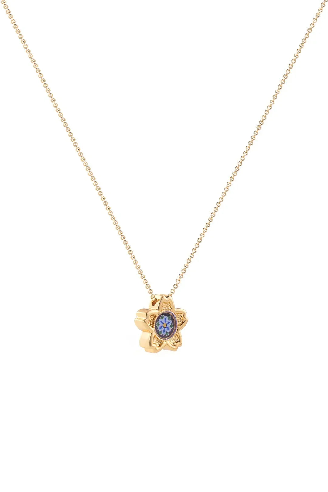 RARE BIRD COLLECTION | Lia Rosette Pendant Necklace | Peace