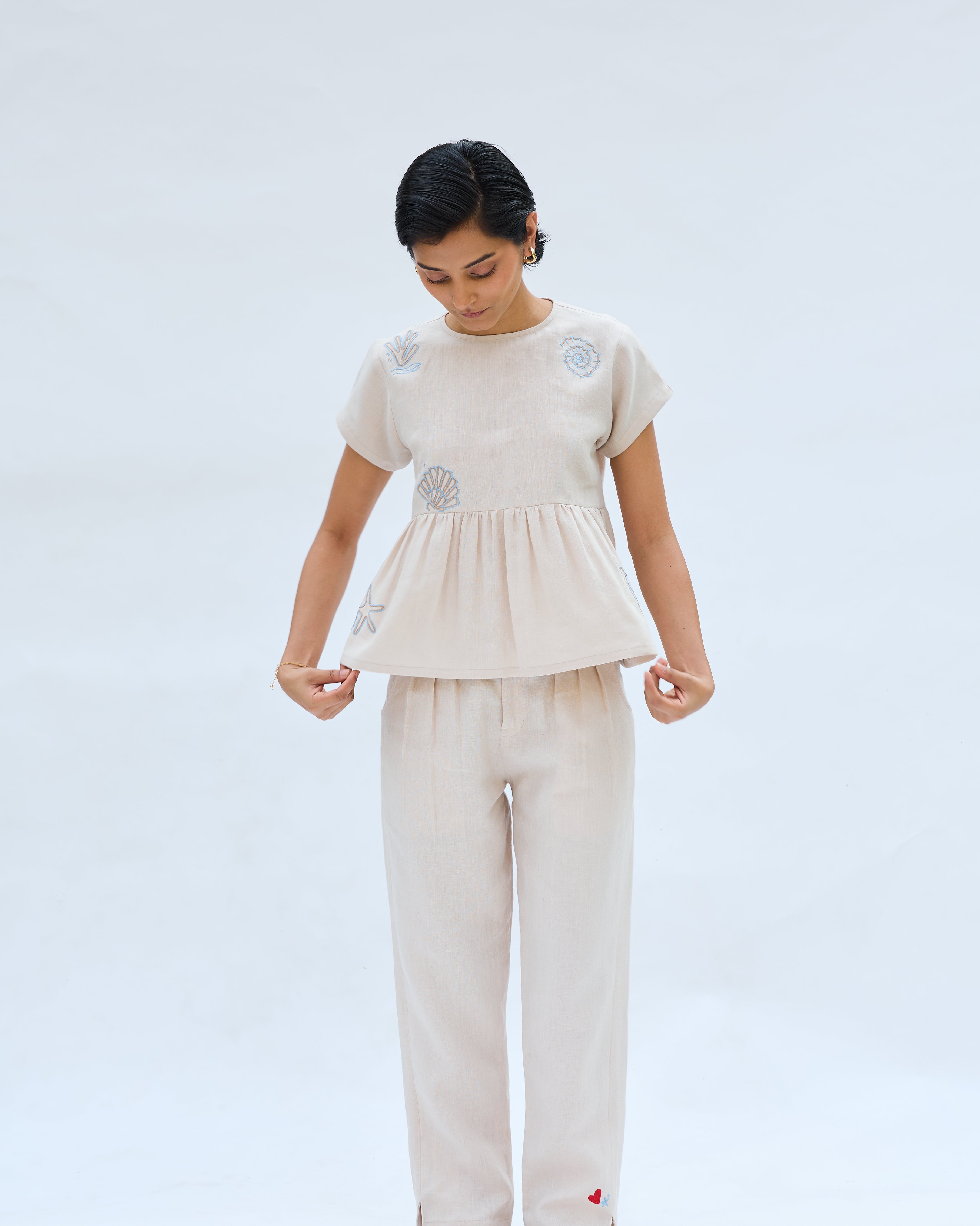 SUI | Sea Soul Linen Top