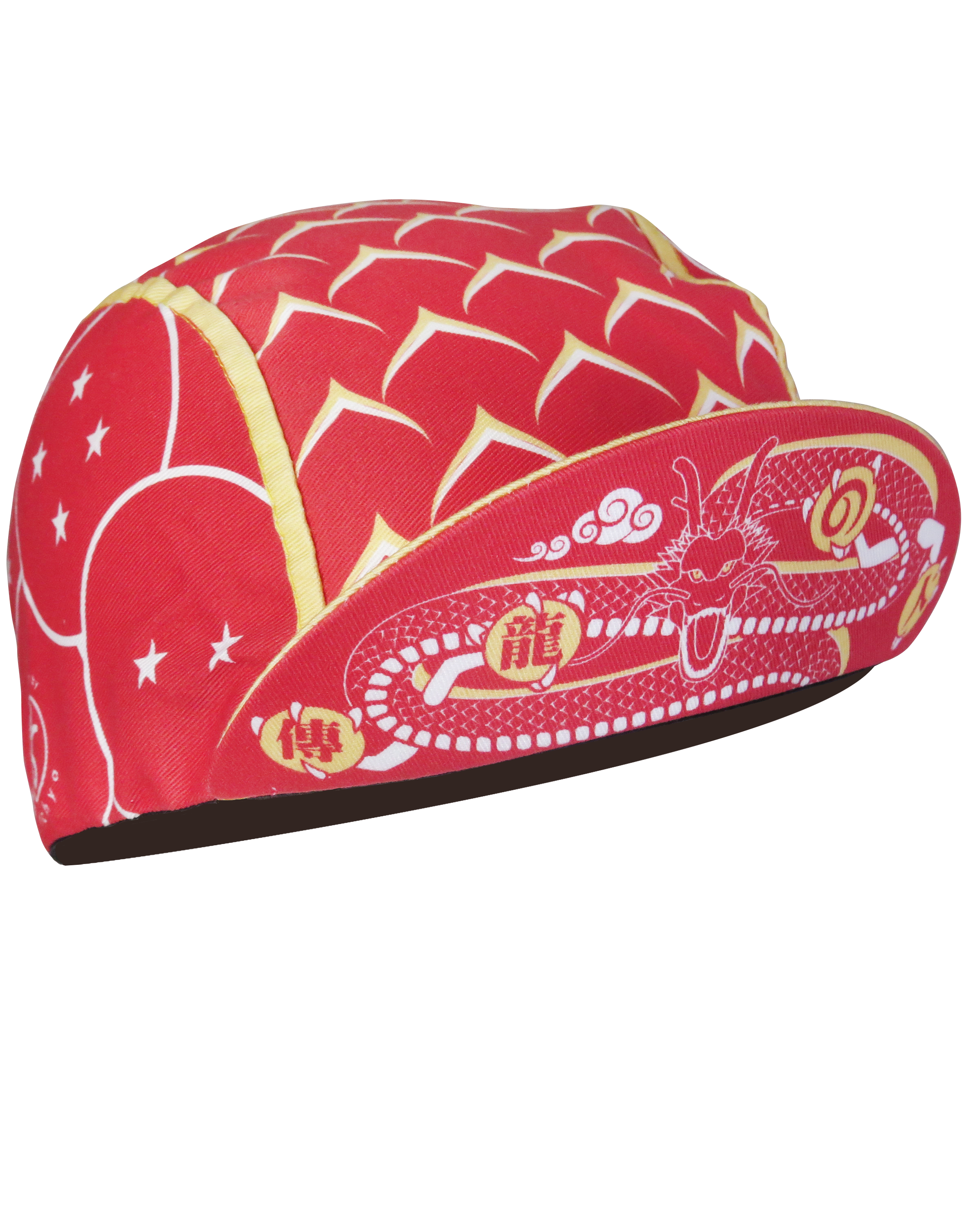 A DESIGN BY TAKACHYA | Cycling Cap - DragonfruitZ Auspicious Red