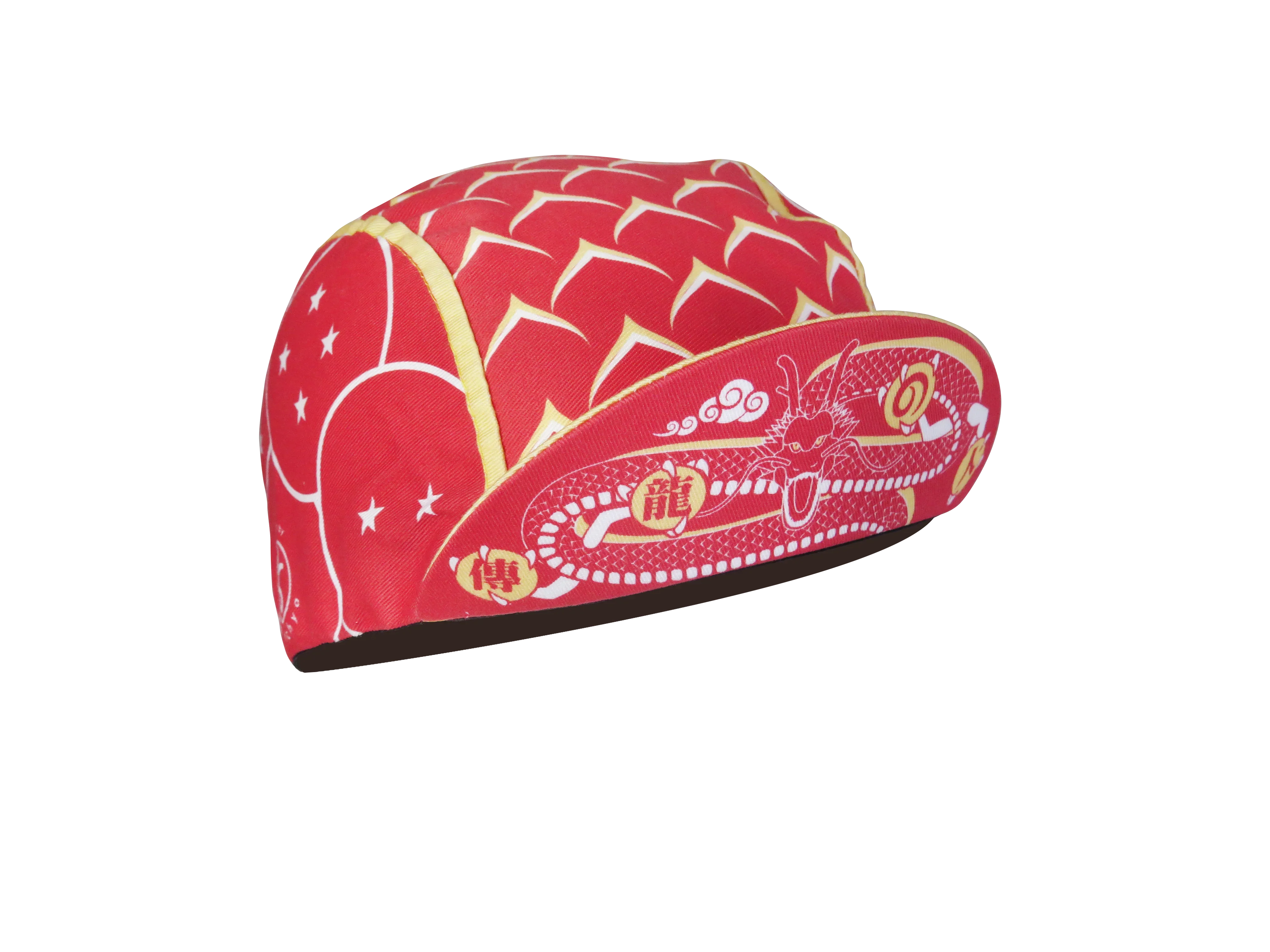 A DESIGN BY TAKACHYA | Cycling Cap - DragonfruitZ Auspicious Red