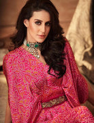 JINDER'S | Pink Bandhani Jumper