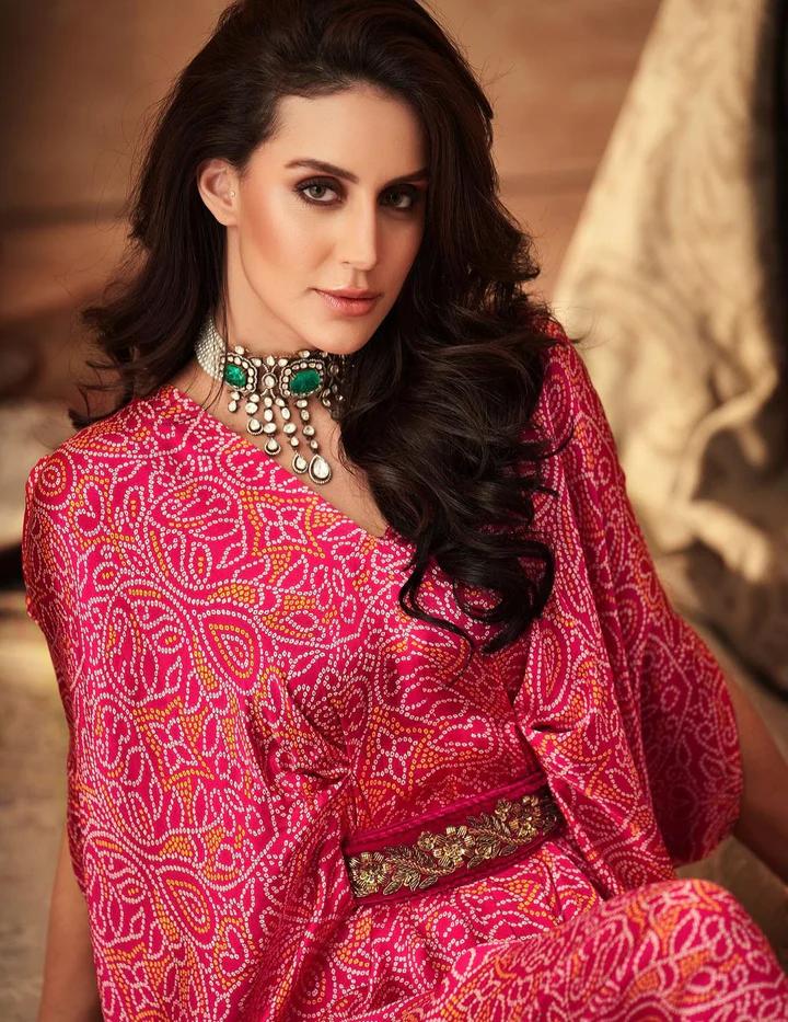 JINDER'S | Pink Bandhani Jumper