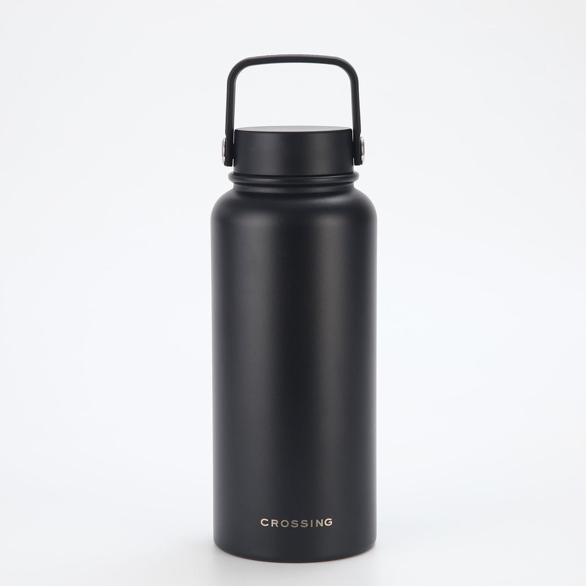 CROSSING | 1000ml Urban Ceramic S/S Insulated Flat Cap Bottle With Handle