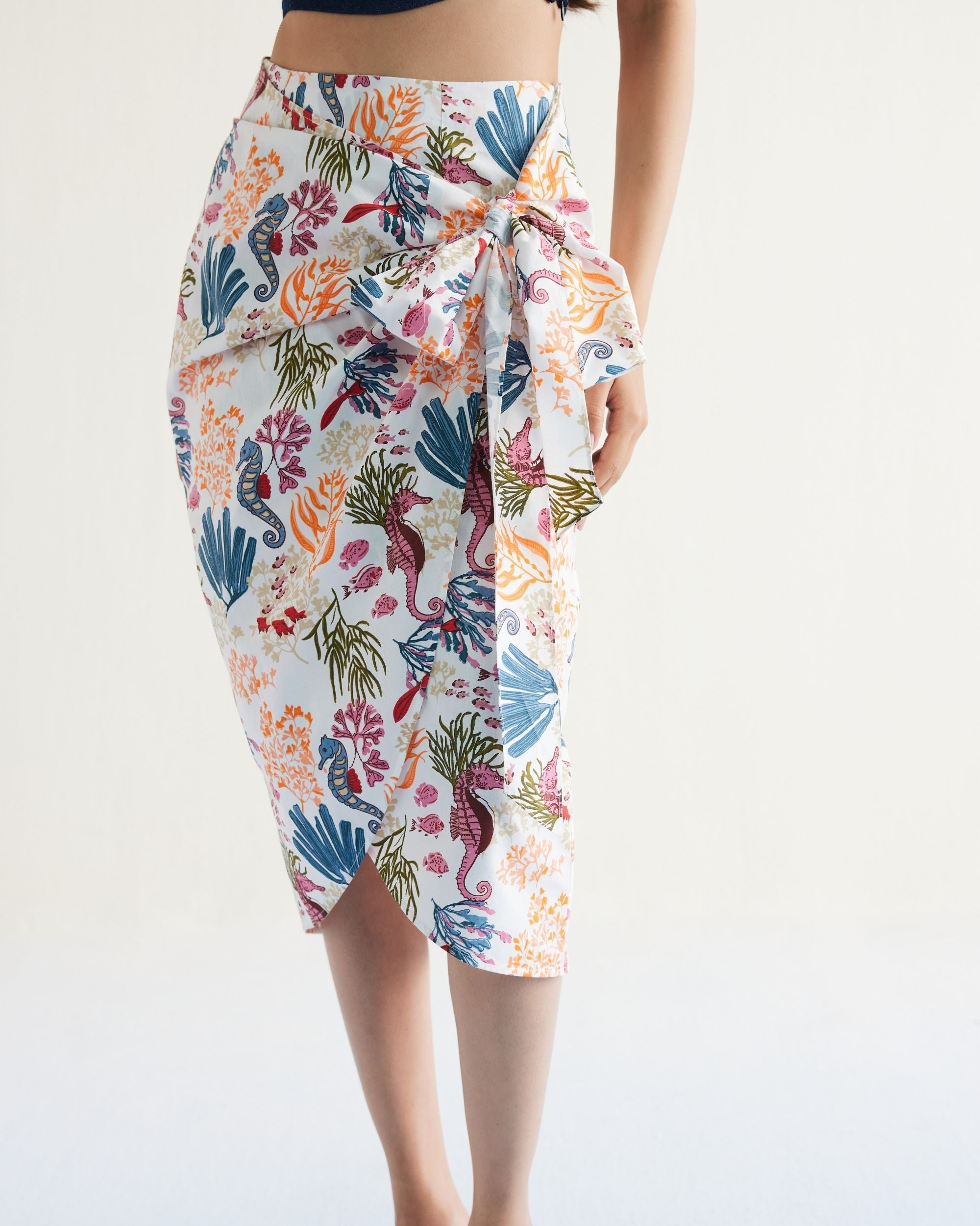 SUI | Blooming Reef Organic Cotton Wrap Skirt