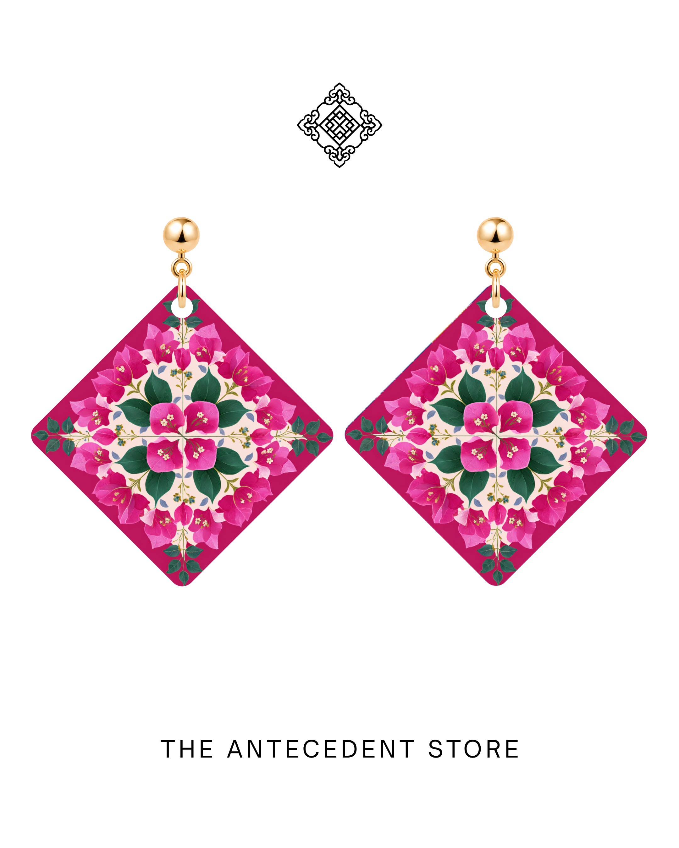 THE ANTECEDENT STORE | Bougainvillea Tile Earrings