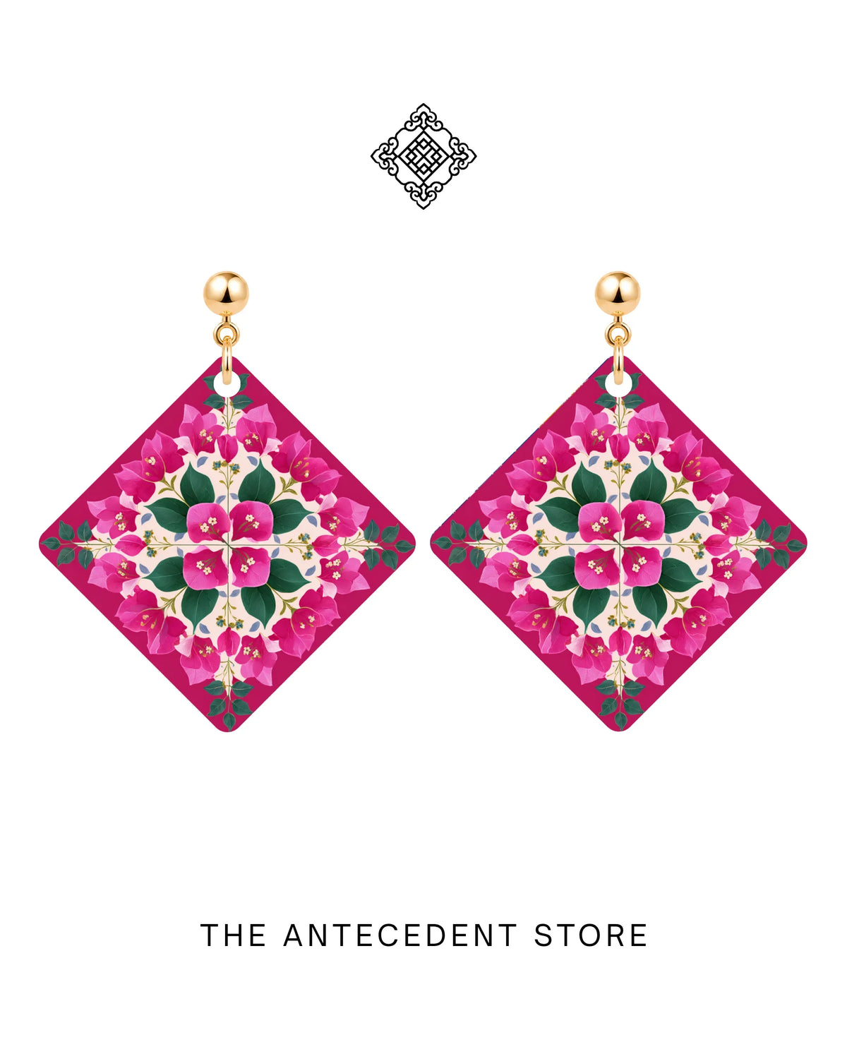 THE ANTECEDENT STORE | Bougainvillea Tile Earrings