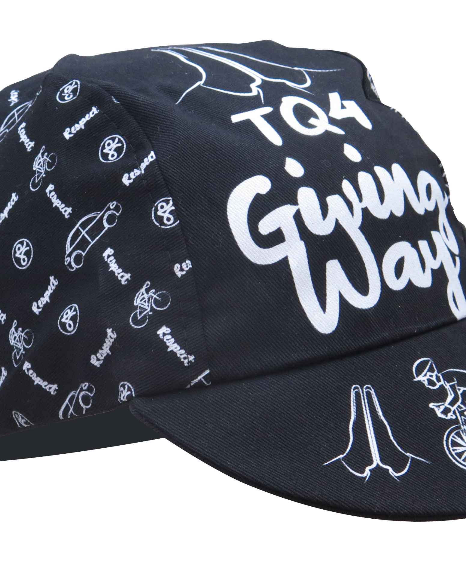 A DESIGN BY TAKACHYA | Cycling Cap - Safe Distance Black