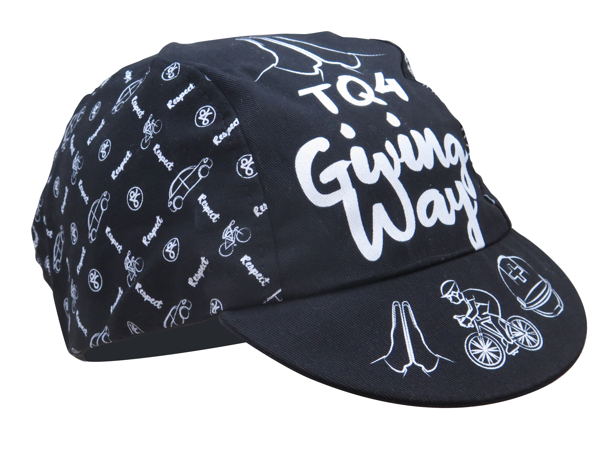 A DESIGN BY TAKACHYA | Cycling Cap - Safe Distance Black