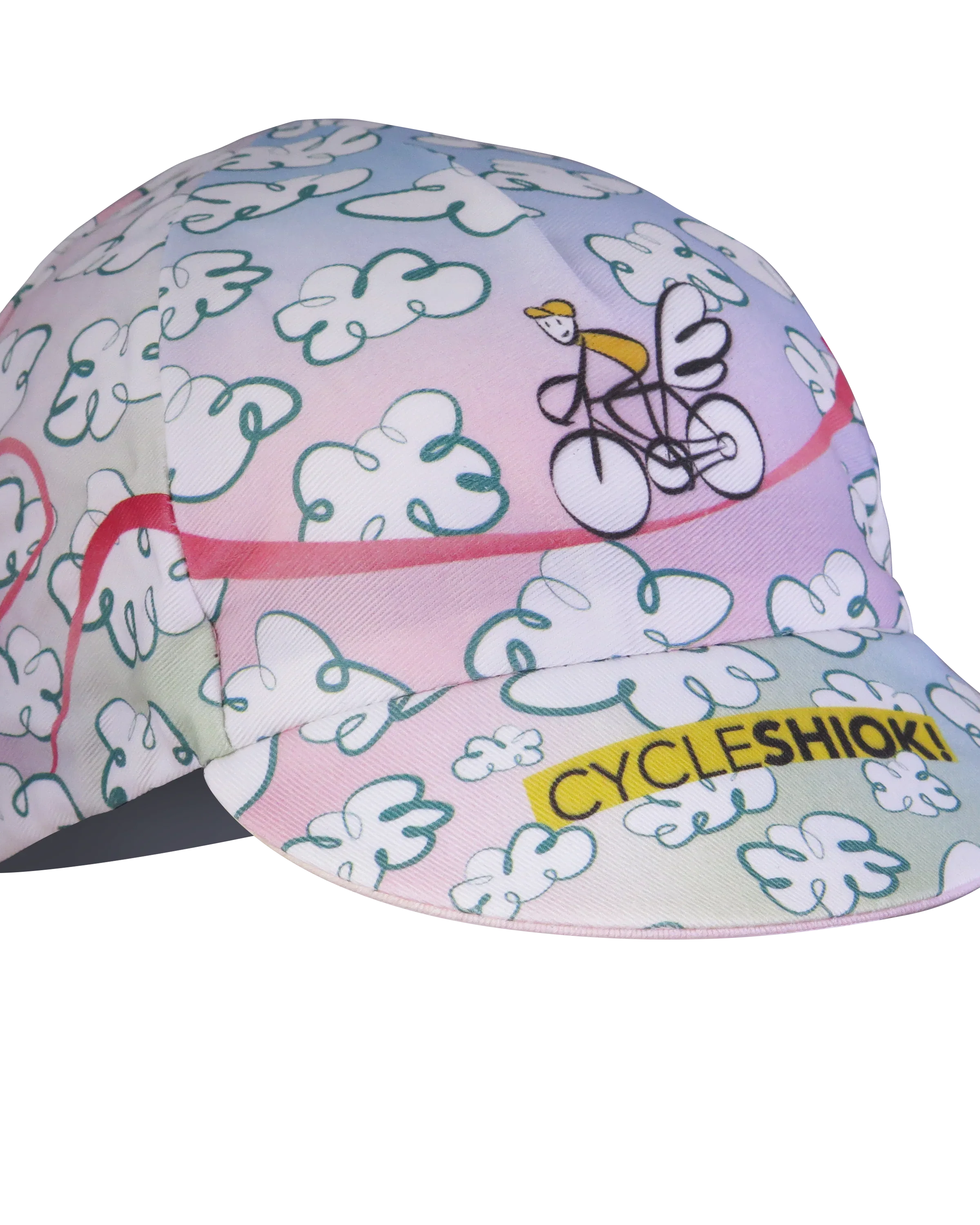 A DESIGN BY TAKACHYA | Cycling Cap - Flying Unicorn Psychedelic