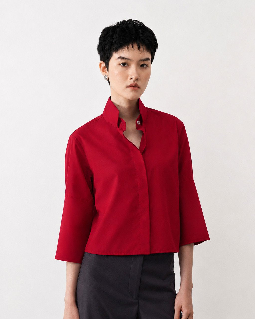 MASSHIRO /\ ATORIE | Cha Crop Atorie | Red