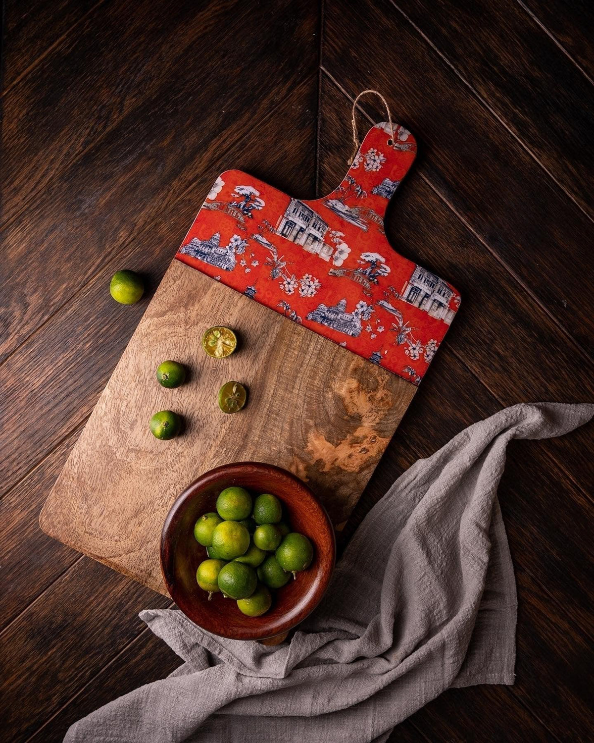 PHOTO PHACTORY | Chinoiserie Cheese Board | Burnt Orange