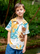 NIMBU | Valeria Beige Kids Shirt in Flex Cotton