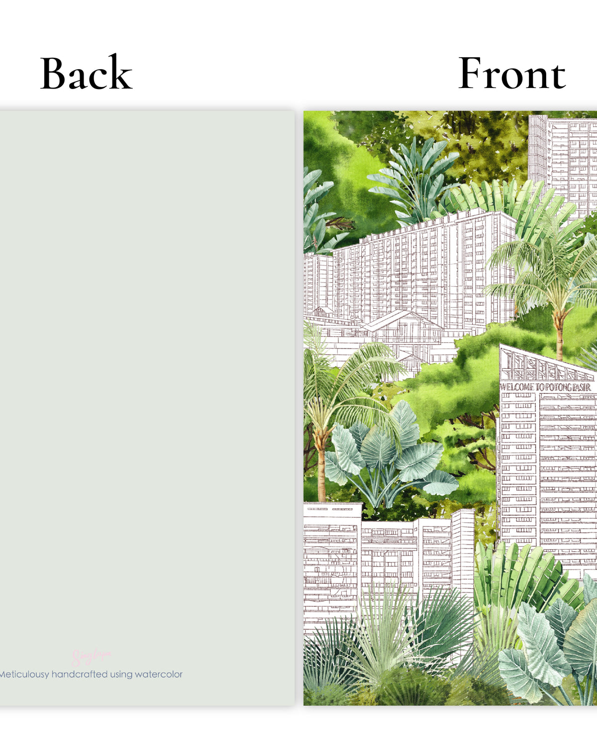 SINGLAPA | Garden City HDB Greeting Card
