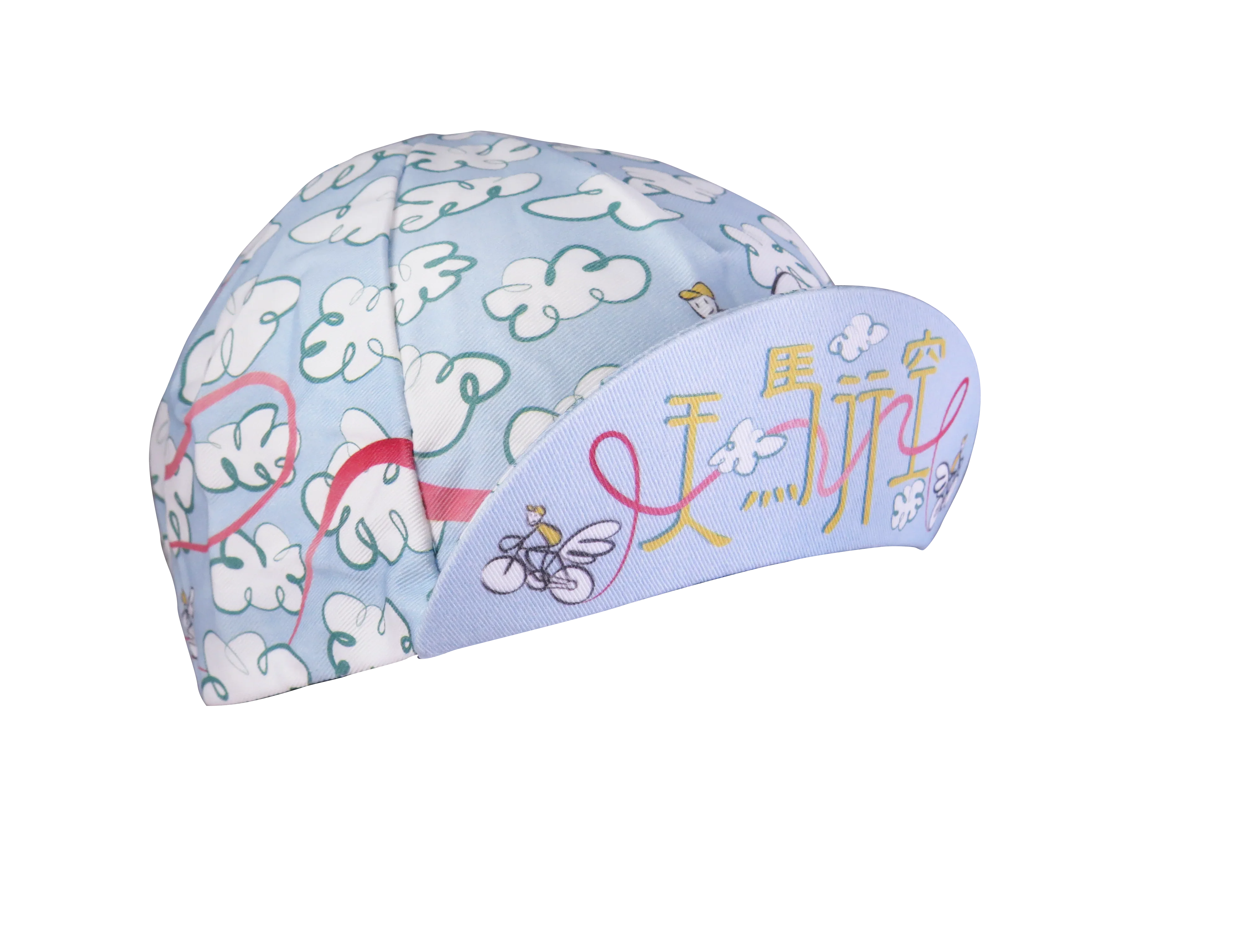 A DESIGN BY TAKACHYA | Cycling Cap - Flying Unicorn Sky Blue