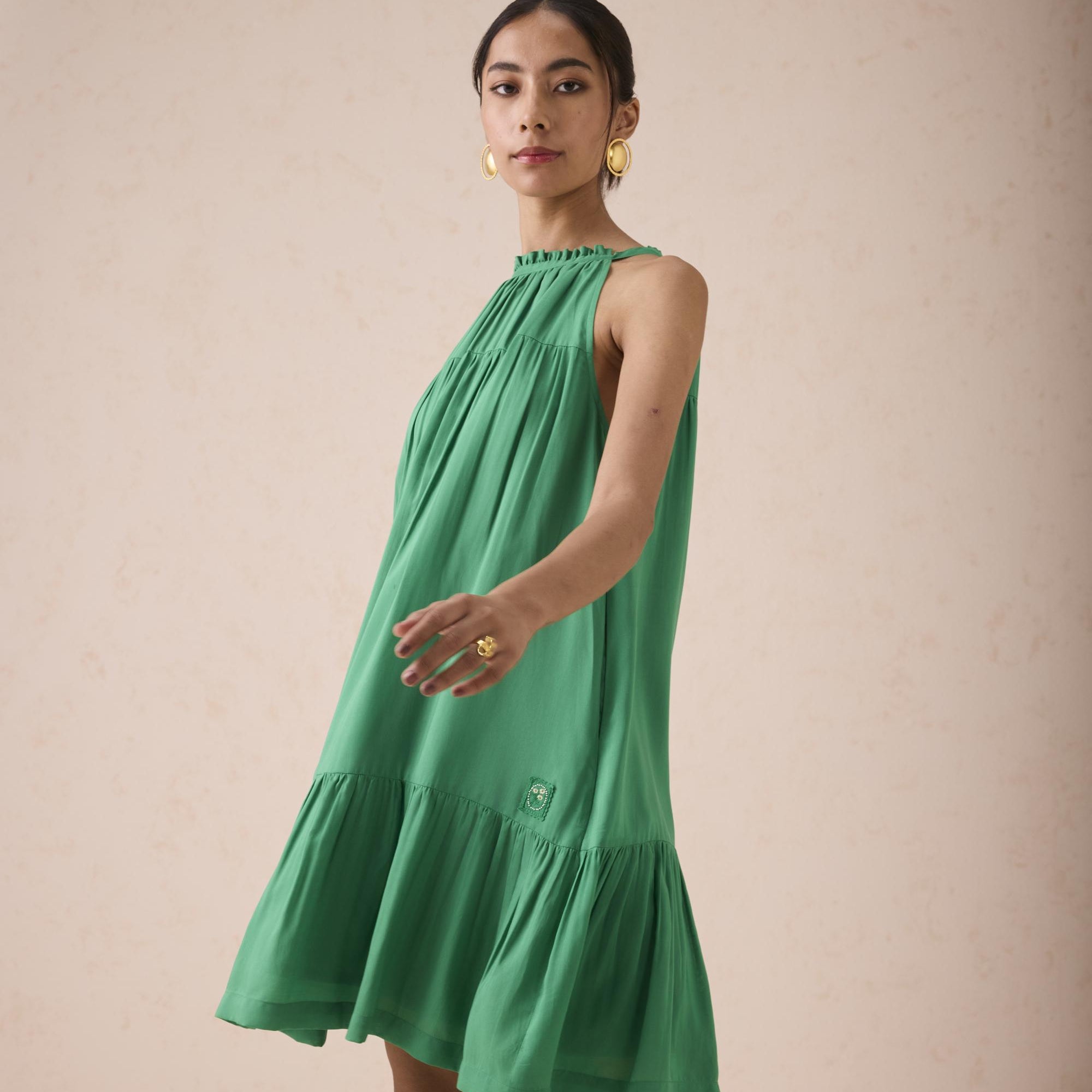 SUI | The Holiday Halter Neck Lyocell Dress