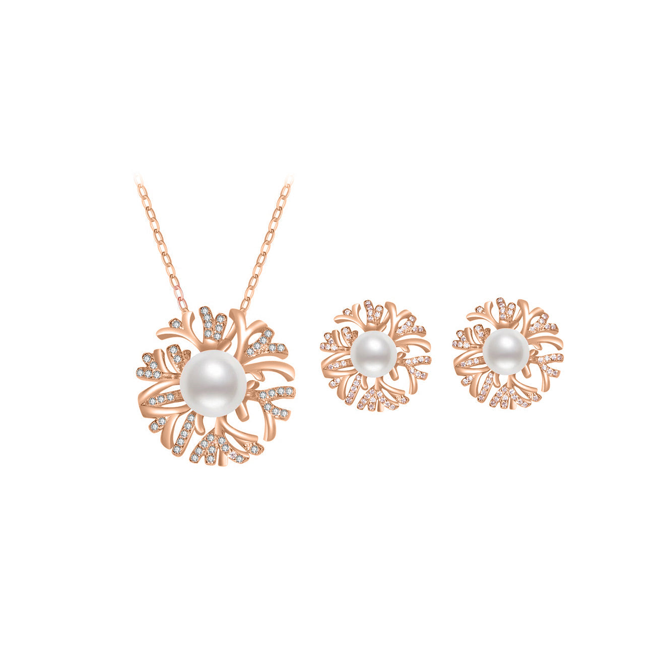 PEARLY LUSTRE | Elegant Freshwater Pearl Set WS00056 | GARDENS