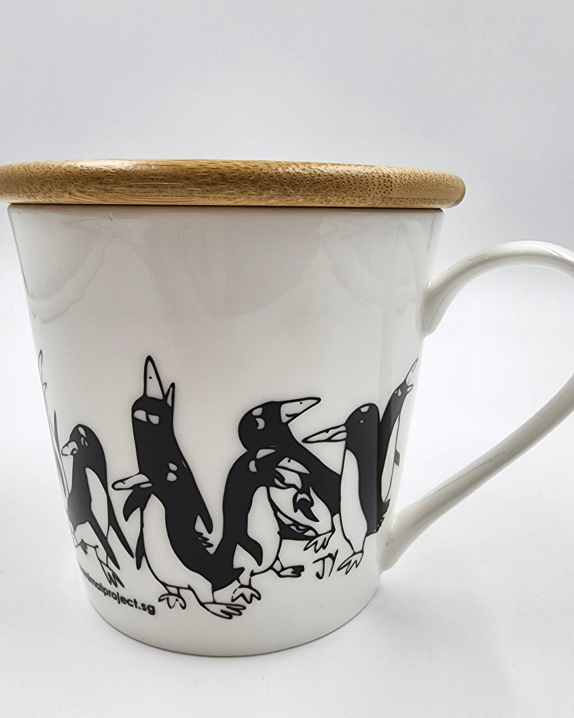 THE ANIMAL PROJECT | Wide Tapered Mug With Bamboo Lid