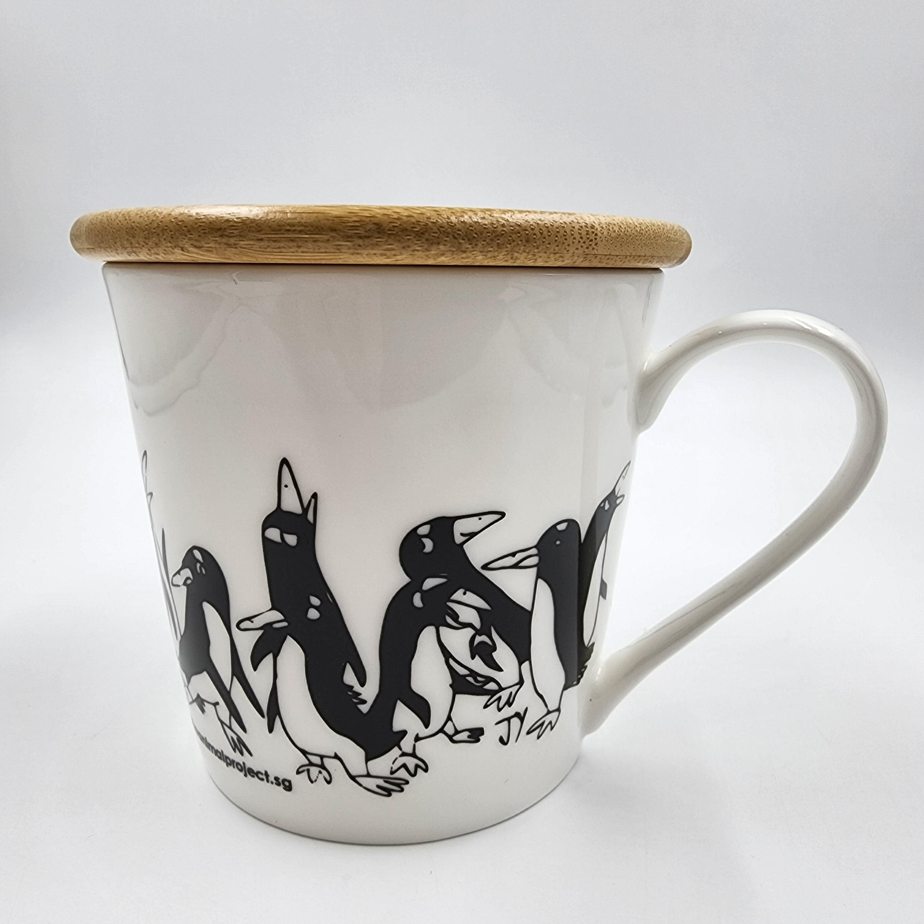 THE ANIMAL PROJECT | Wide Tapered Mug With Bamboo Lid
