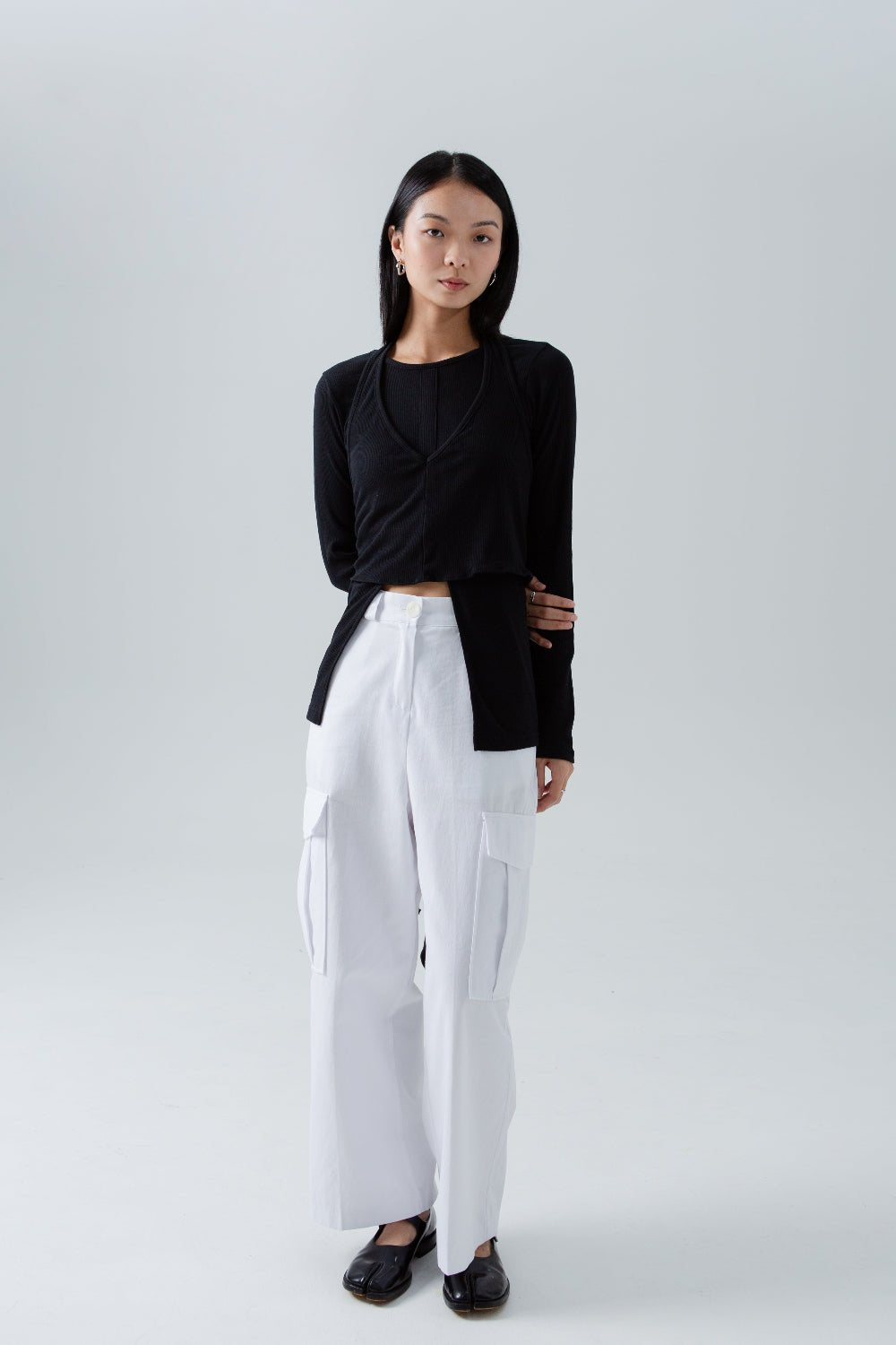 SAERO COLLECTIVE | Split Layer Top | Black