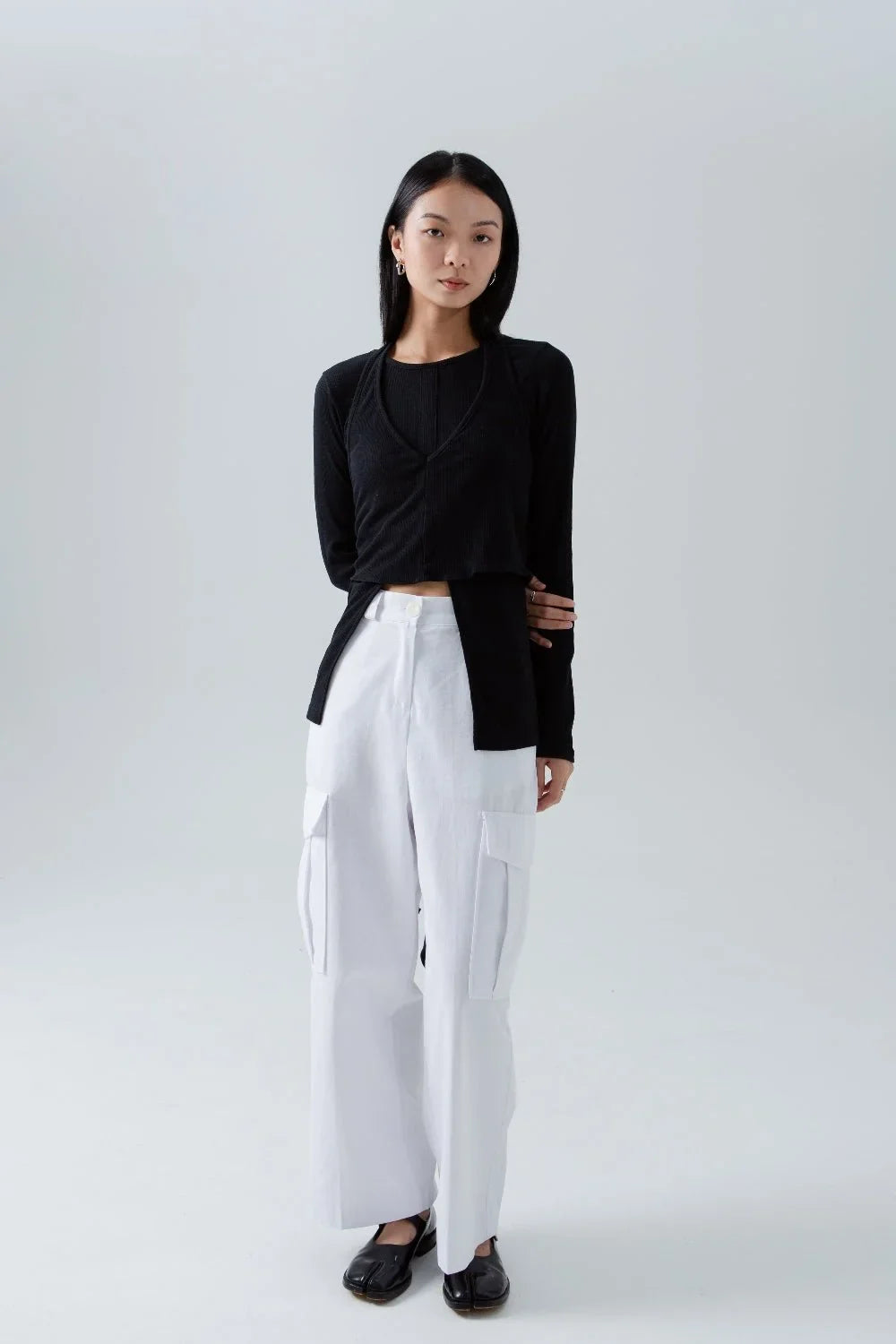 SAERO COLLECTIVE | Split Layer Top | Black