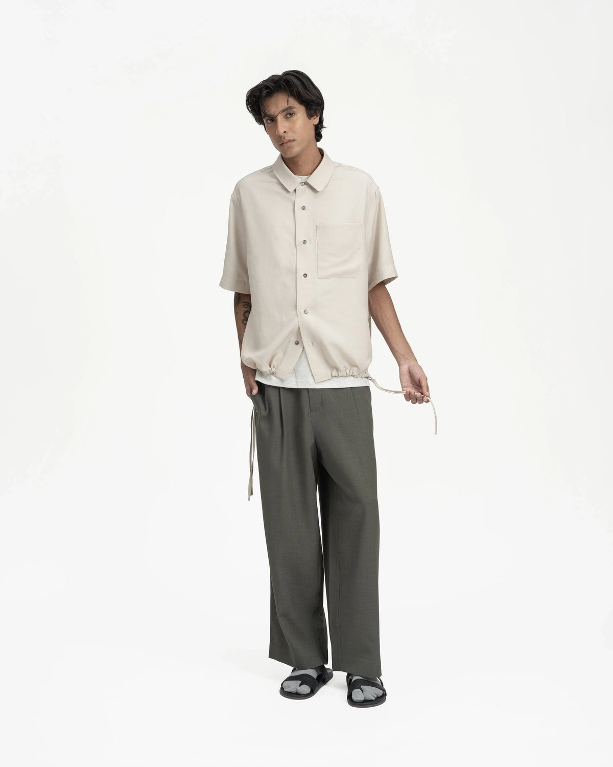 GRAYE | Drawstring Shirt | Blush