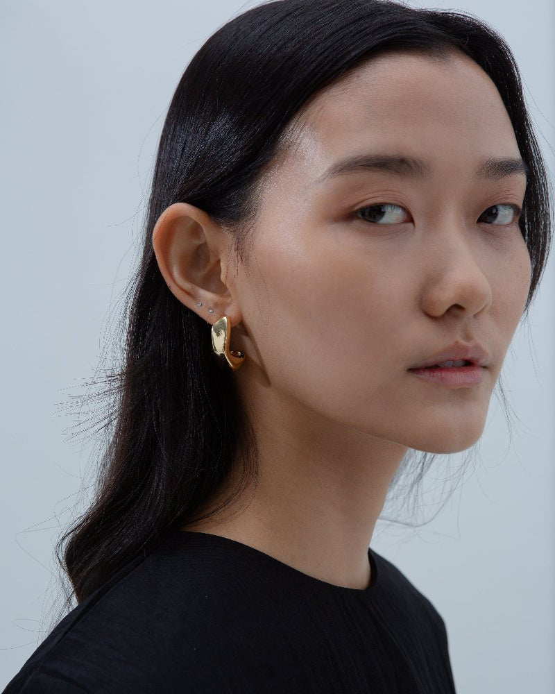 SAERO COLLECTIVE | Rawboned Earrings Gold
