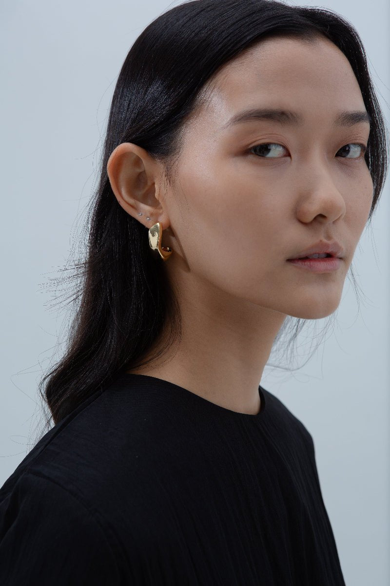 SAERO COLLECTIVE | Rawboned Earrings Gold
