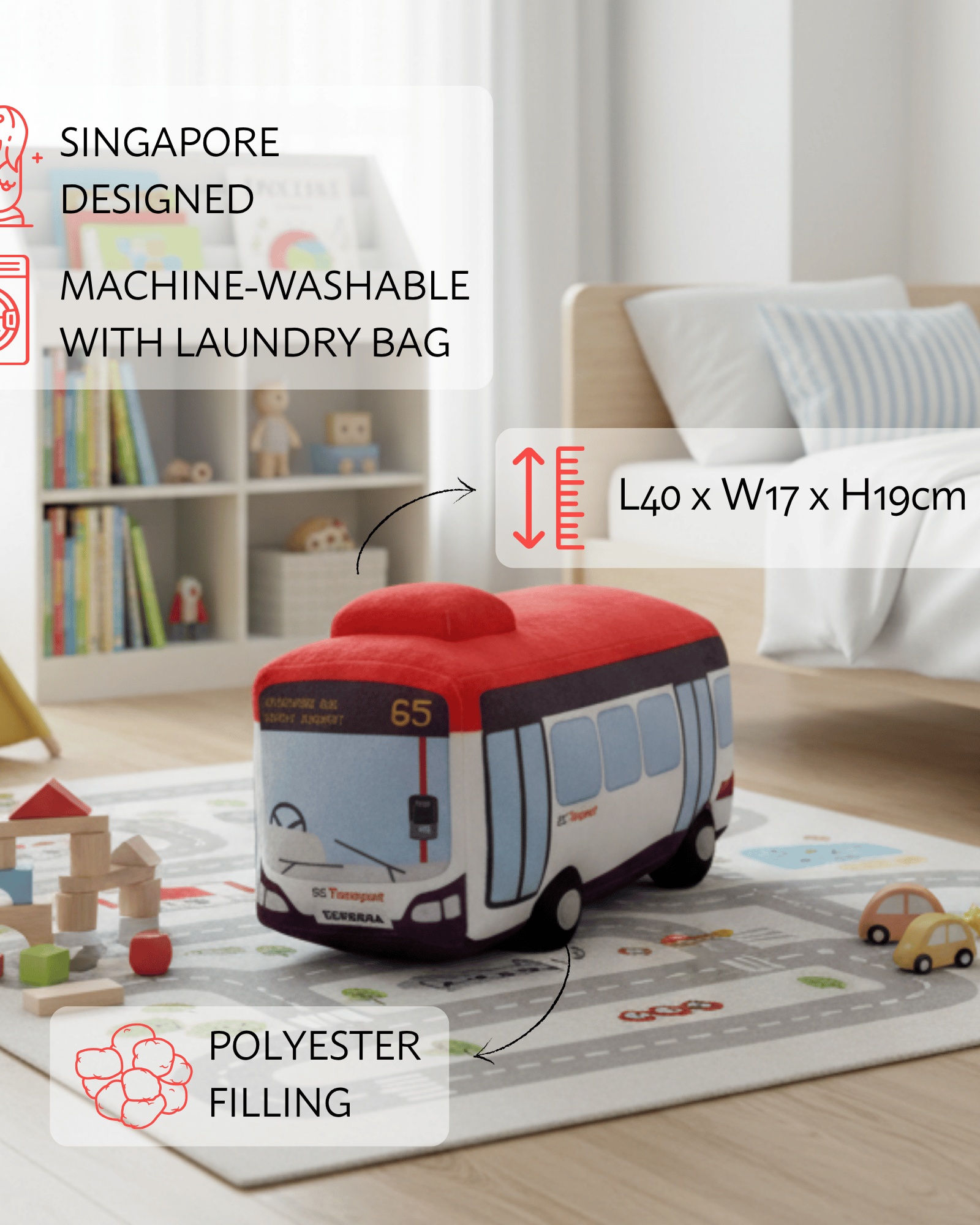 NOM | Singapore Bus Plush
