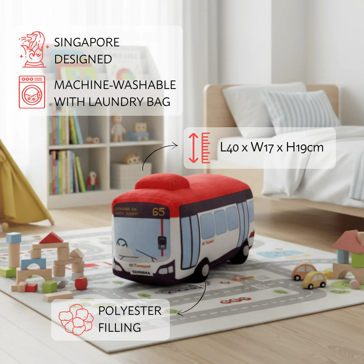 NOM | Singapore Bus Plush