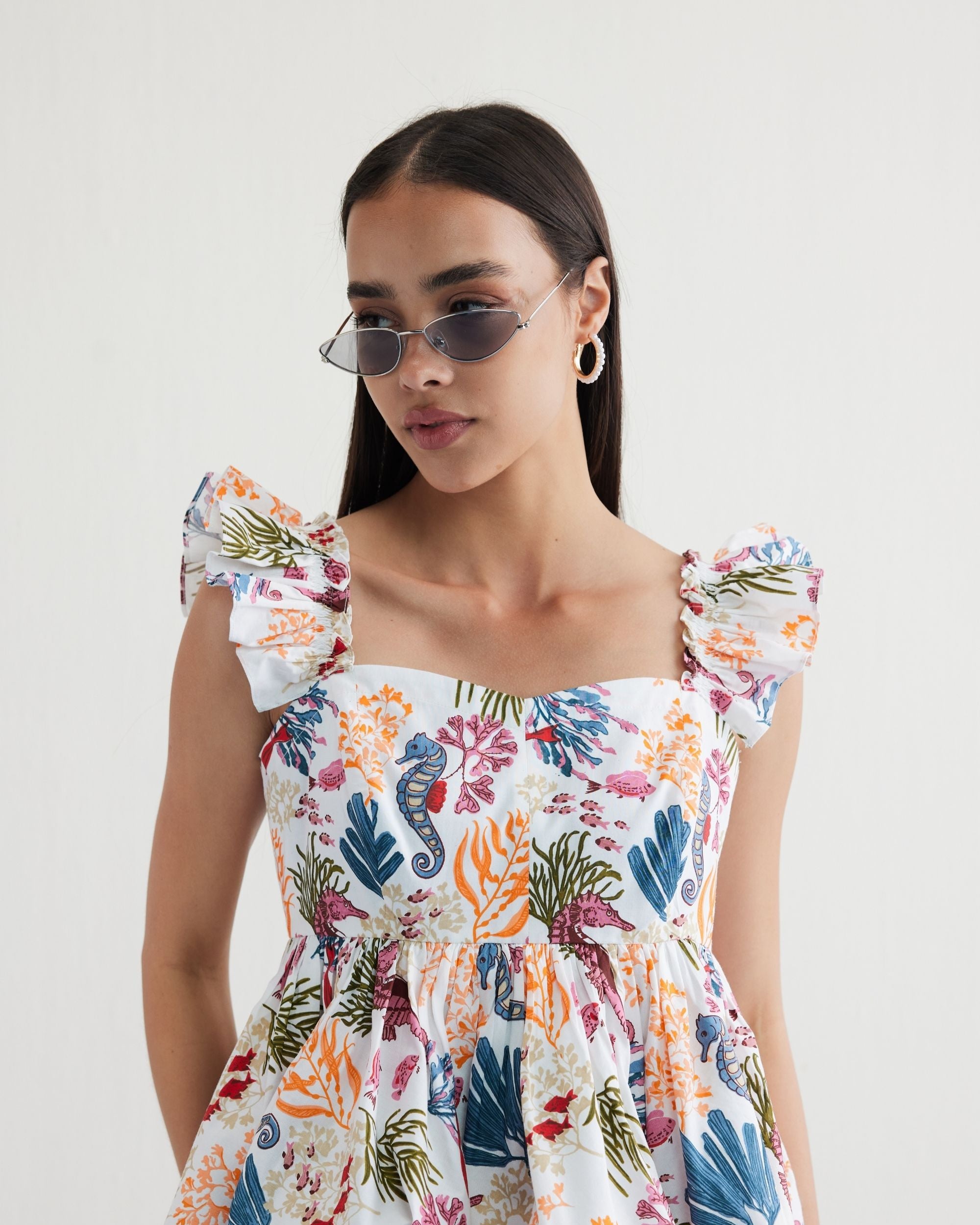 SUI | Coral Life Organic Cotton Blouse