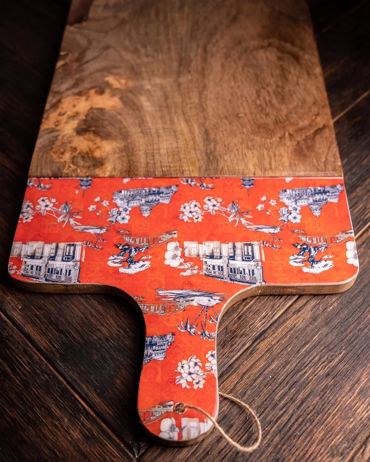 PHOTO PHACTORY | Chinoiserie Cheese Board | Burnt Orange