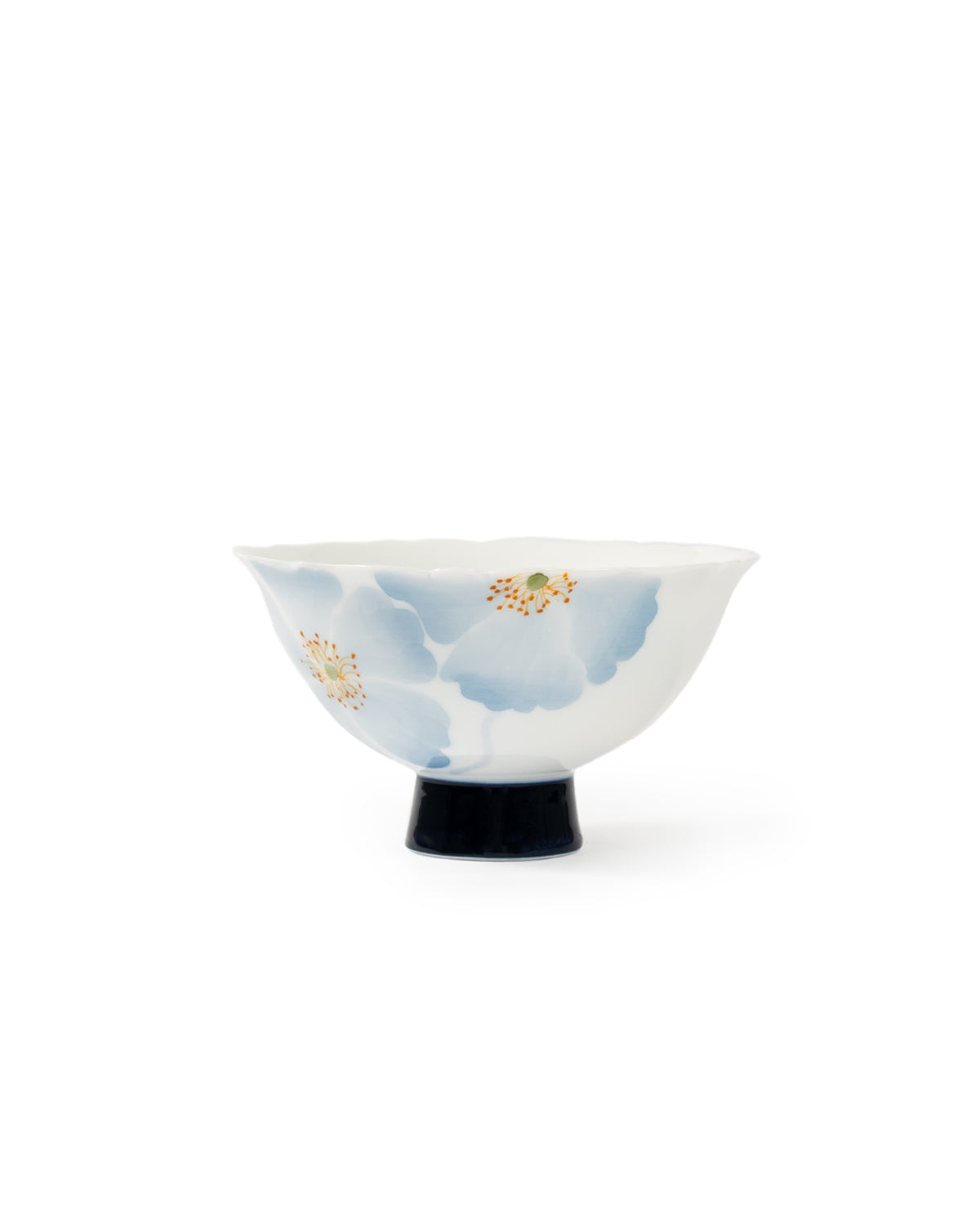 CRAFILAB | Blue Begonia & Tall Foot Floral Teacup