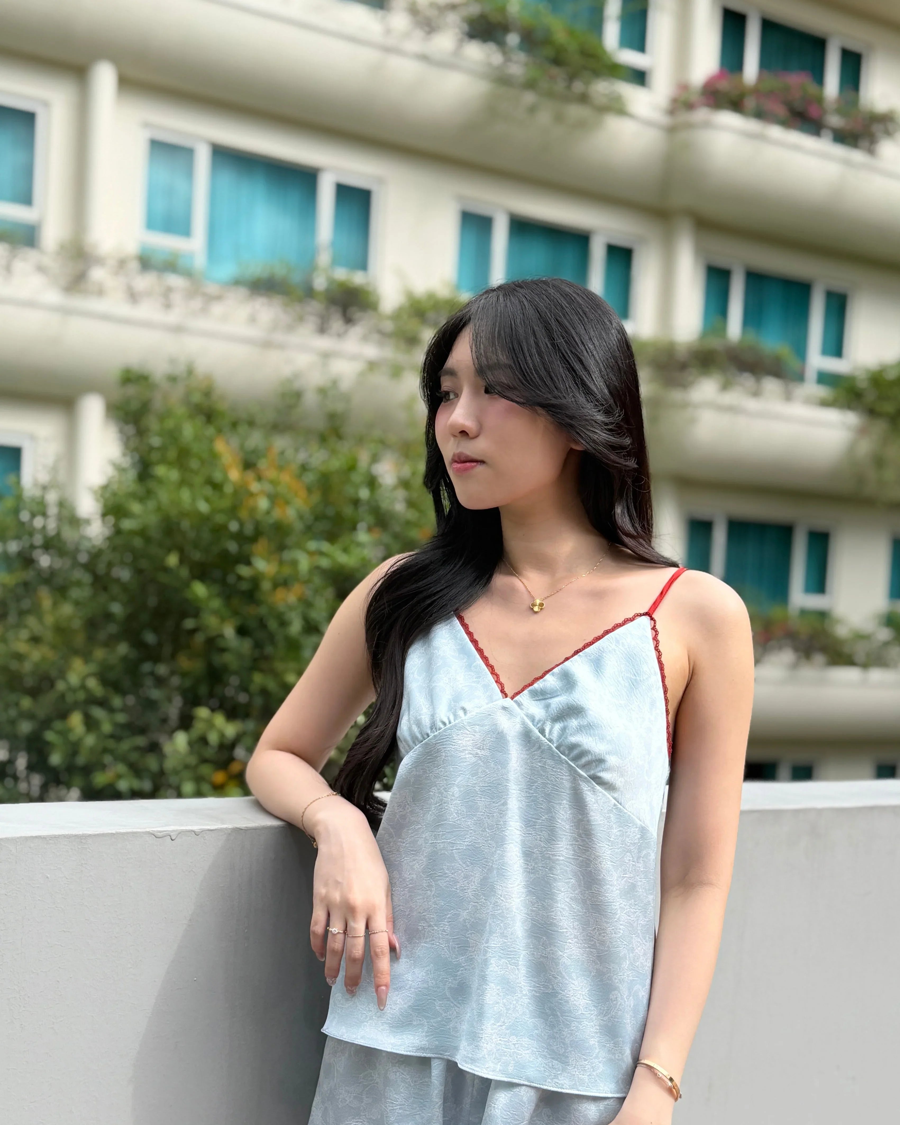 Lila Floral Cami Set - Bells & Birds