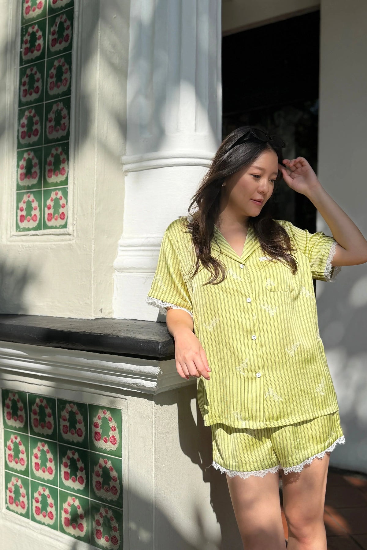 BELLS & BIRDS | Sage Bloom PJ Set
