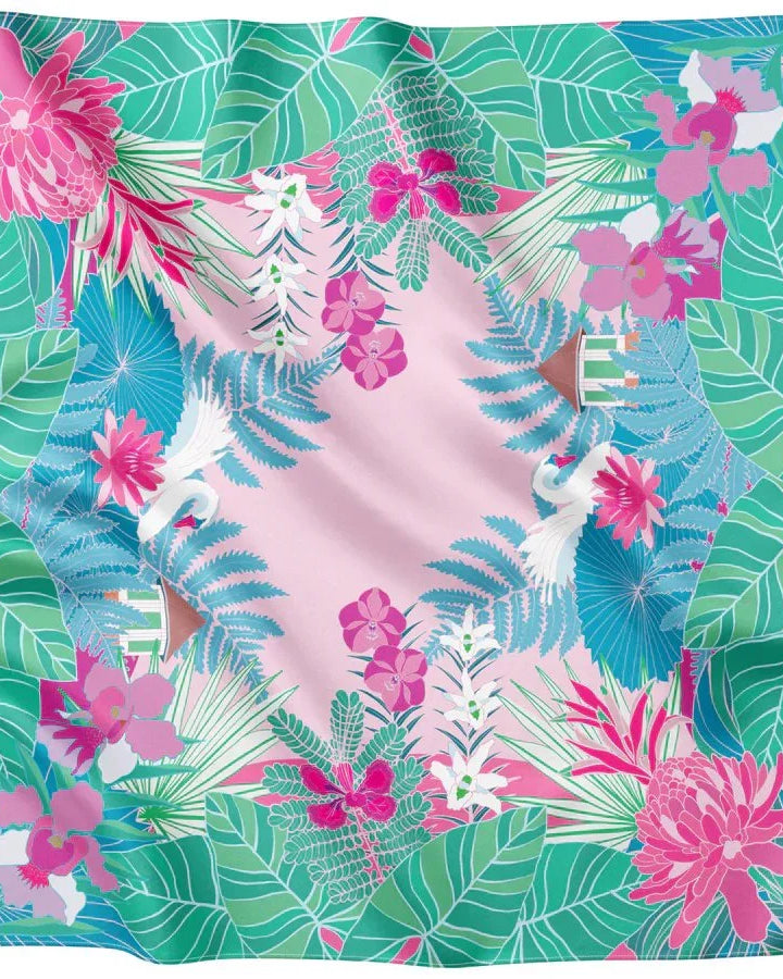 BINARY STYLE | Botanic Splendours Premium Silk Scarf