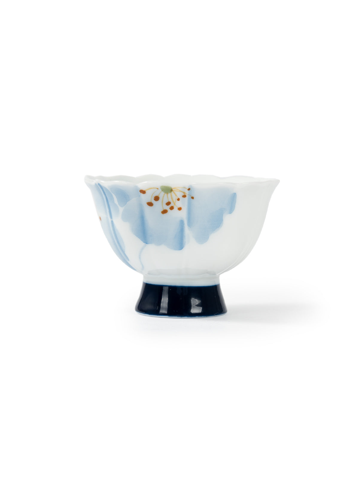 CRAFILAB | Blue Begonia & Tall Foot Teacup