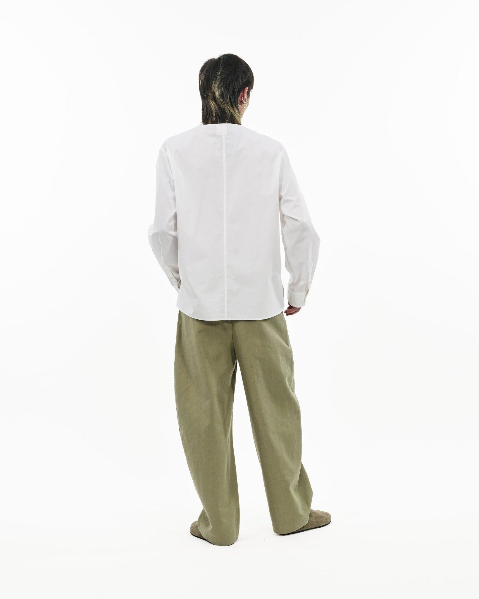 GRAYE | Collarless Utility Shirt