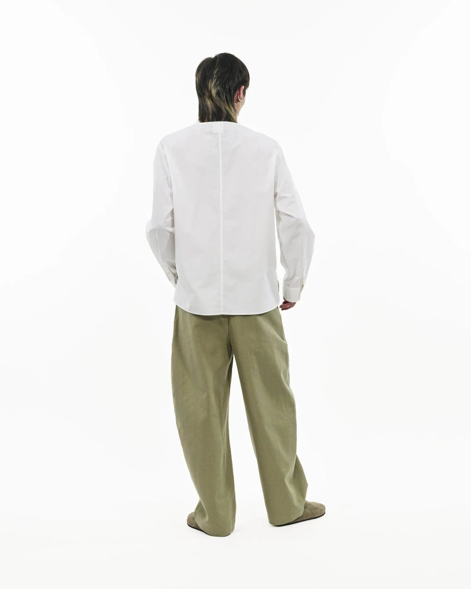 GRAYE | Collarless Utility Shirt