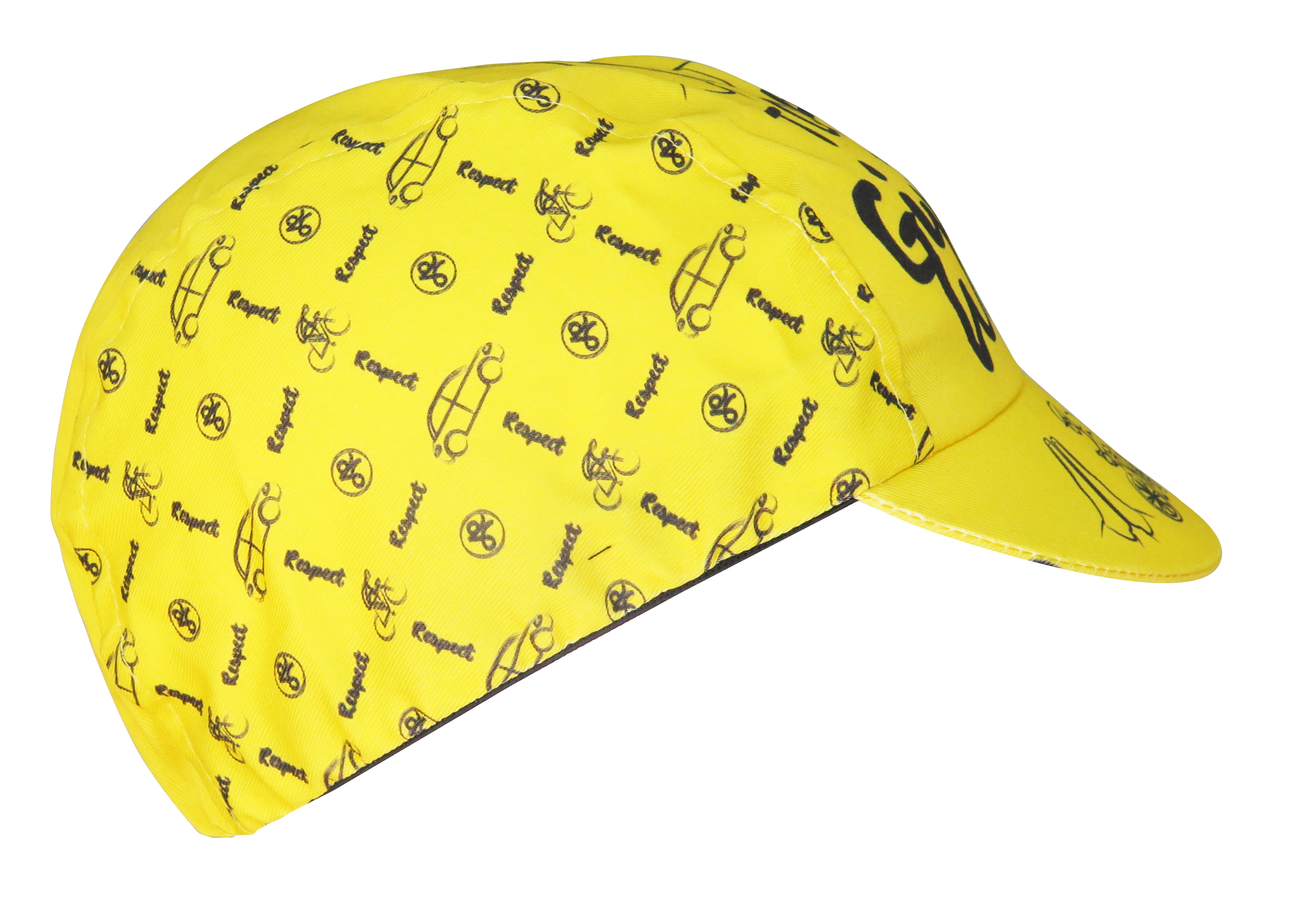 A DESIGN BY TAKACHYA | Cycling Cap - Safe Distance Yellow