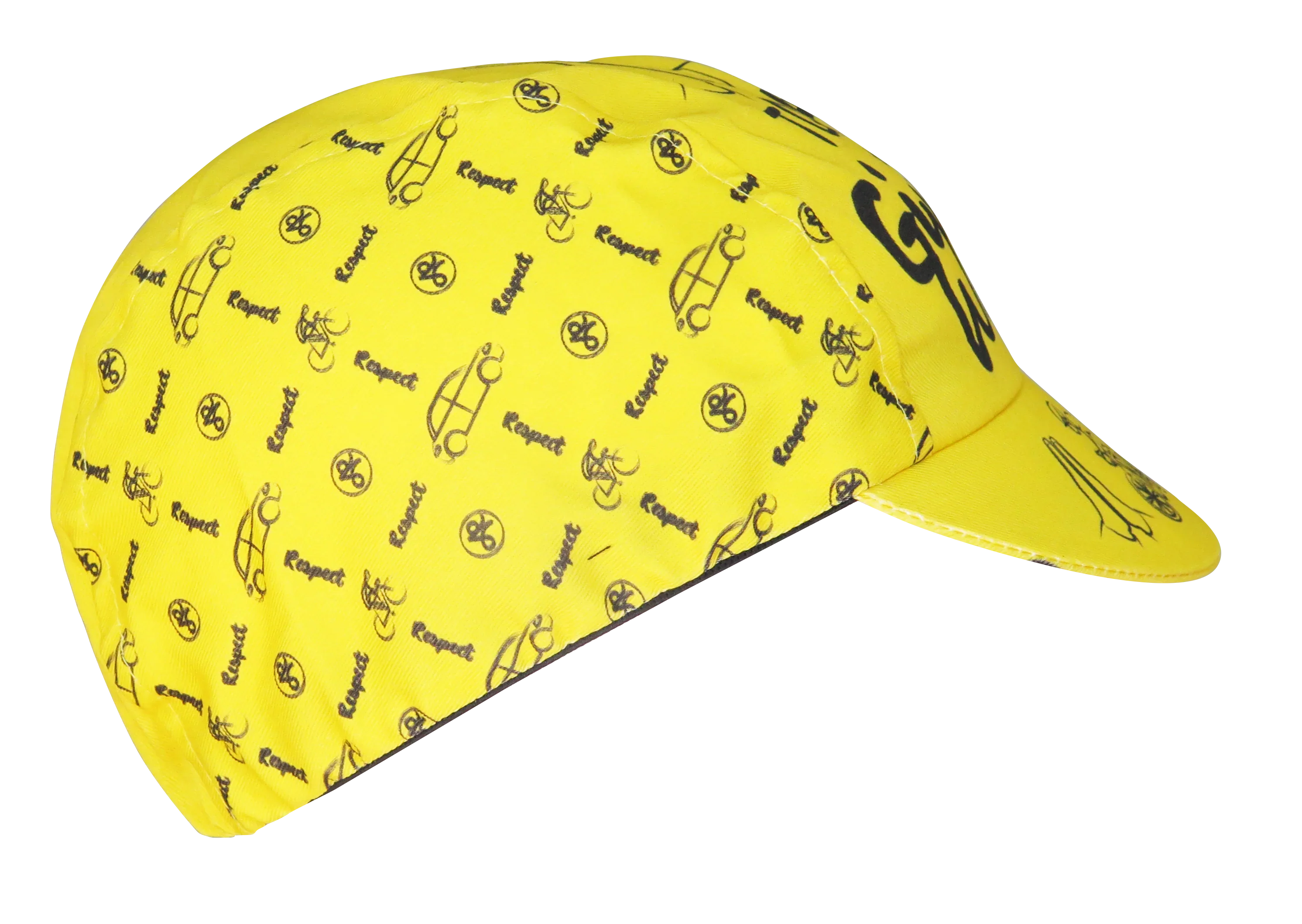 A DESIGN BY TAKACHYA | Cycling Cap - Safe Distance Yellow