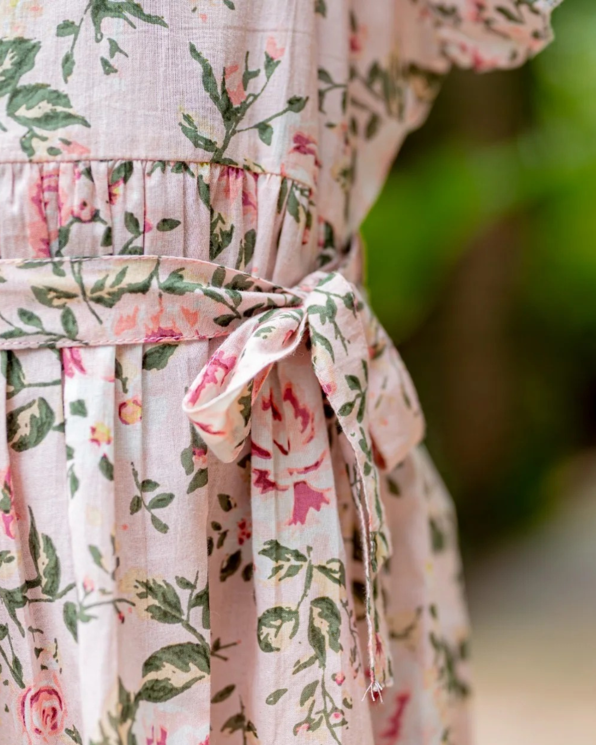 NIMBU | Anna Pink Girls Frilly Frock in Cotton