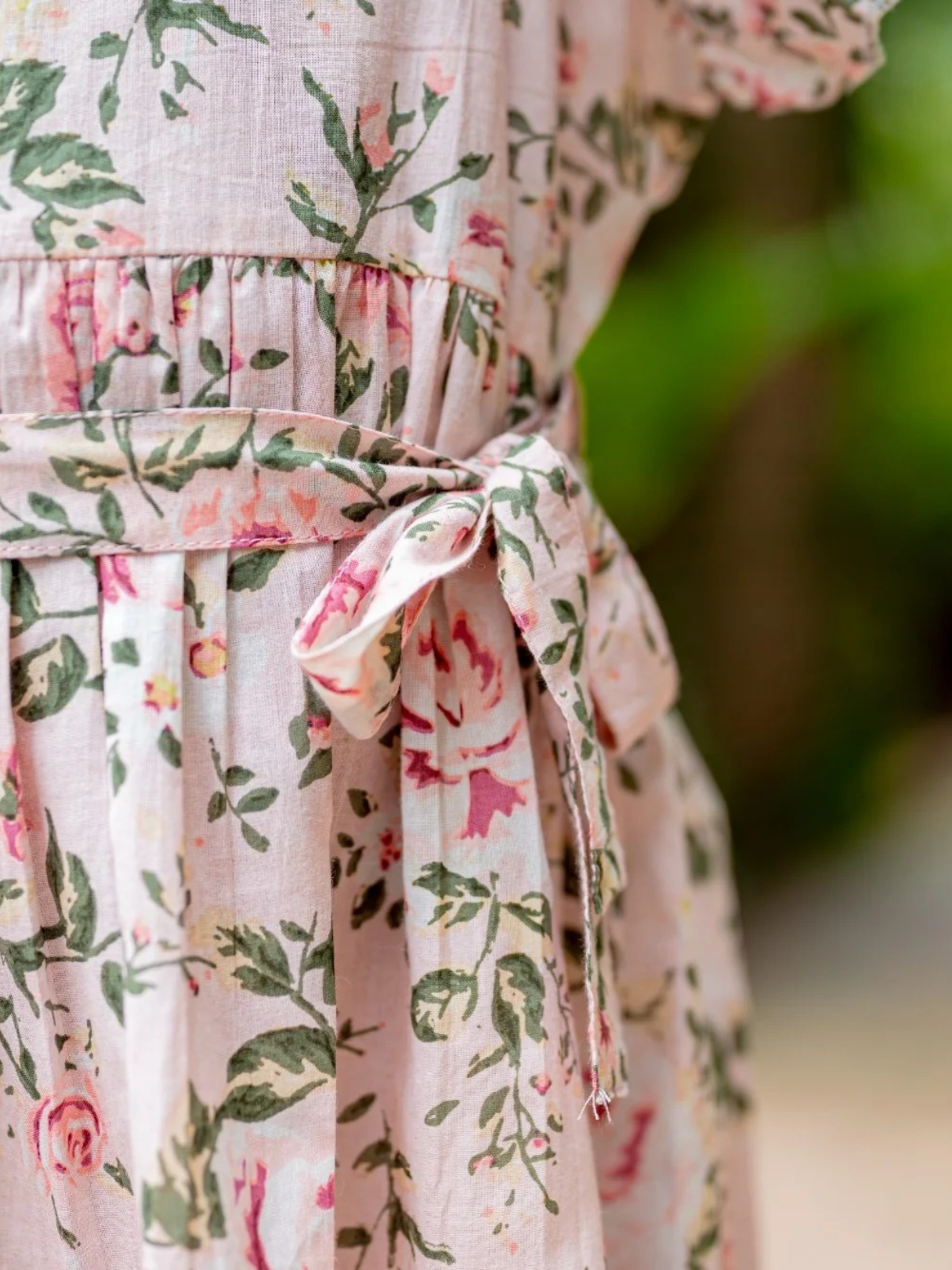 NIMBU | Anna Pink Girls Frilly Frock in Cotton