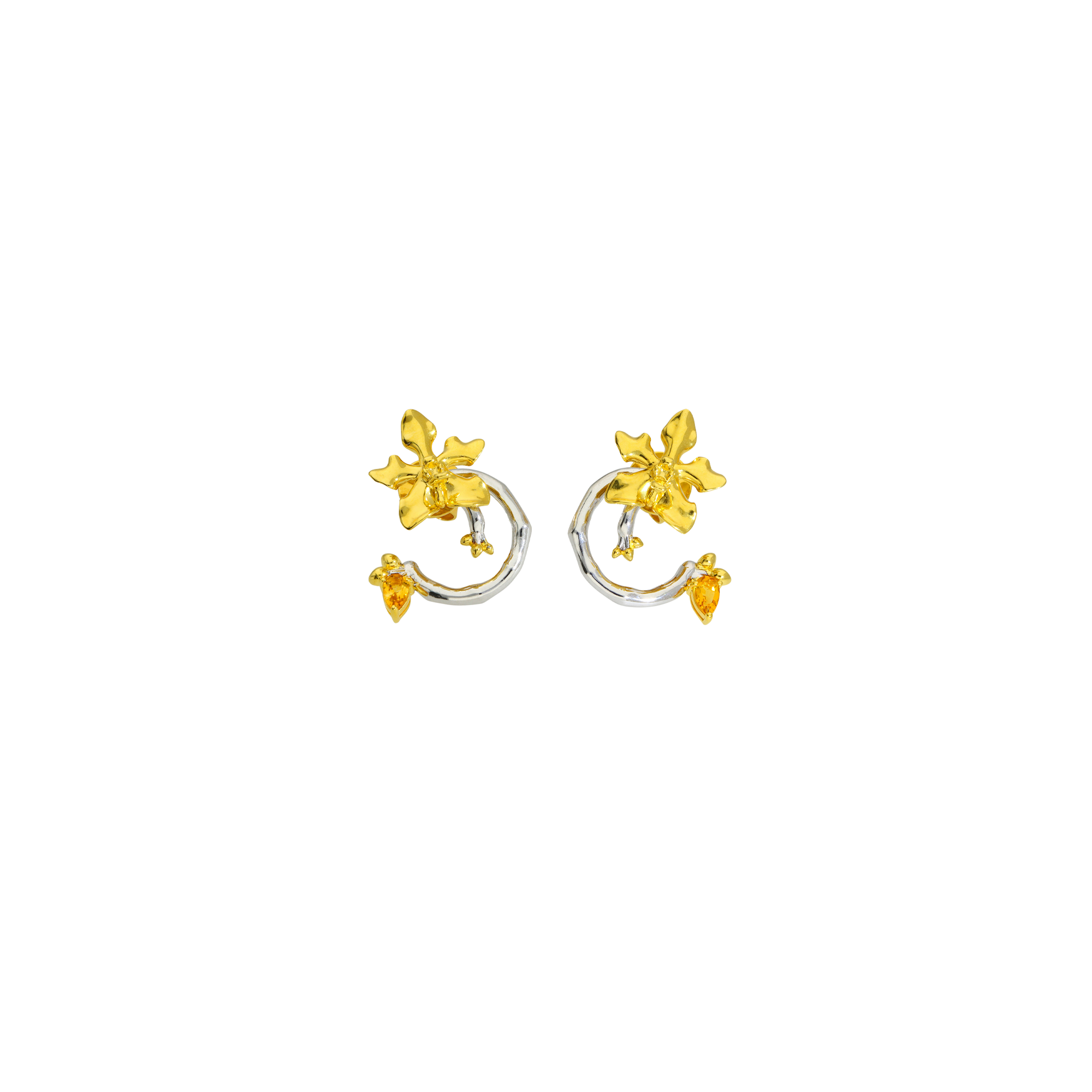 RISIS | Orchid Spiral Earrings