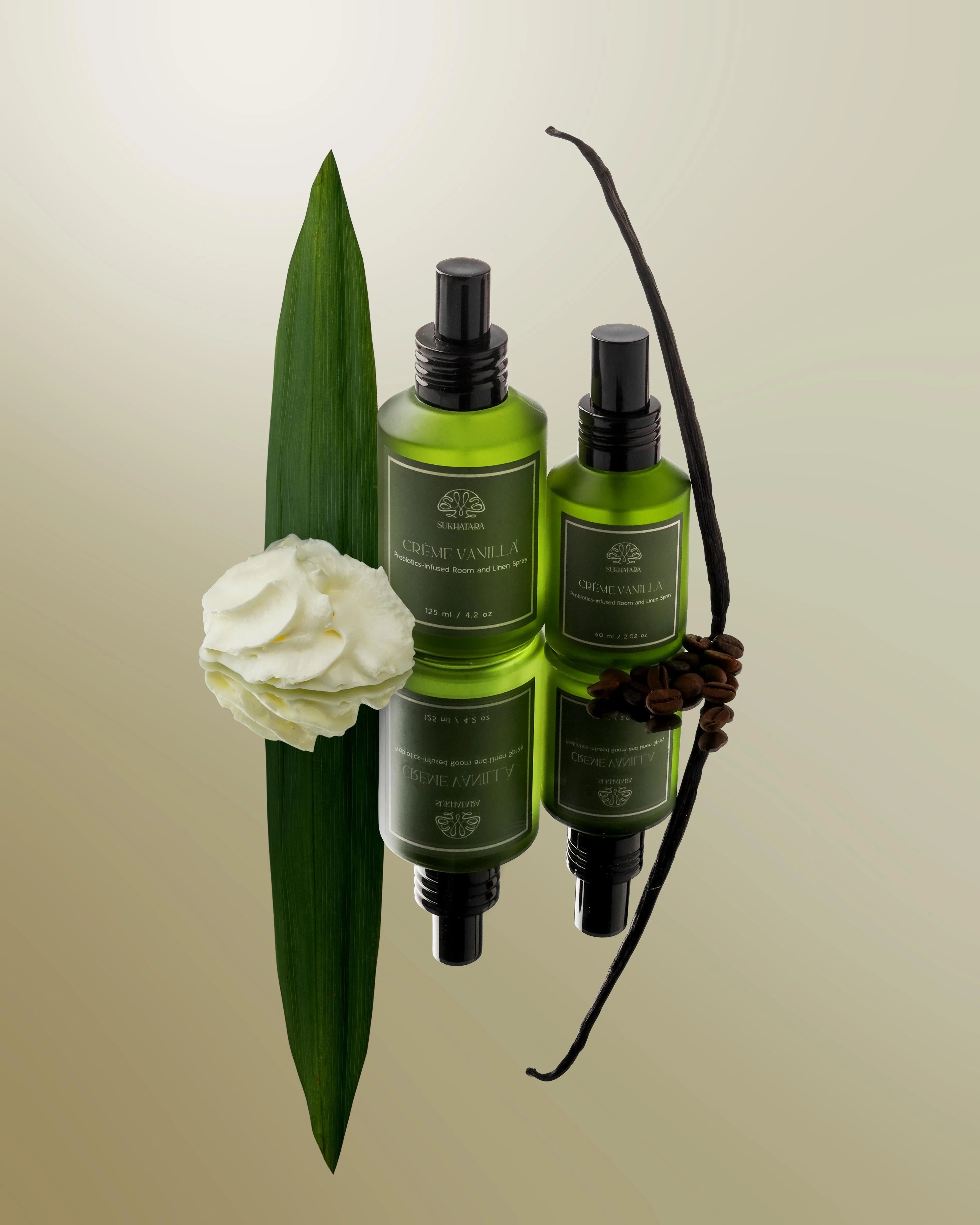 SUKHATARA | Crème Vanilla Probiotics-Infused Room and Linen Spray