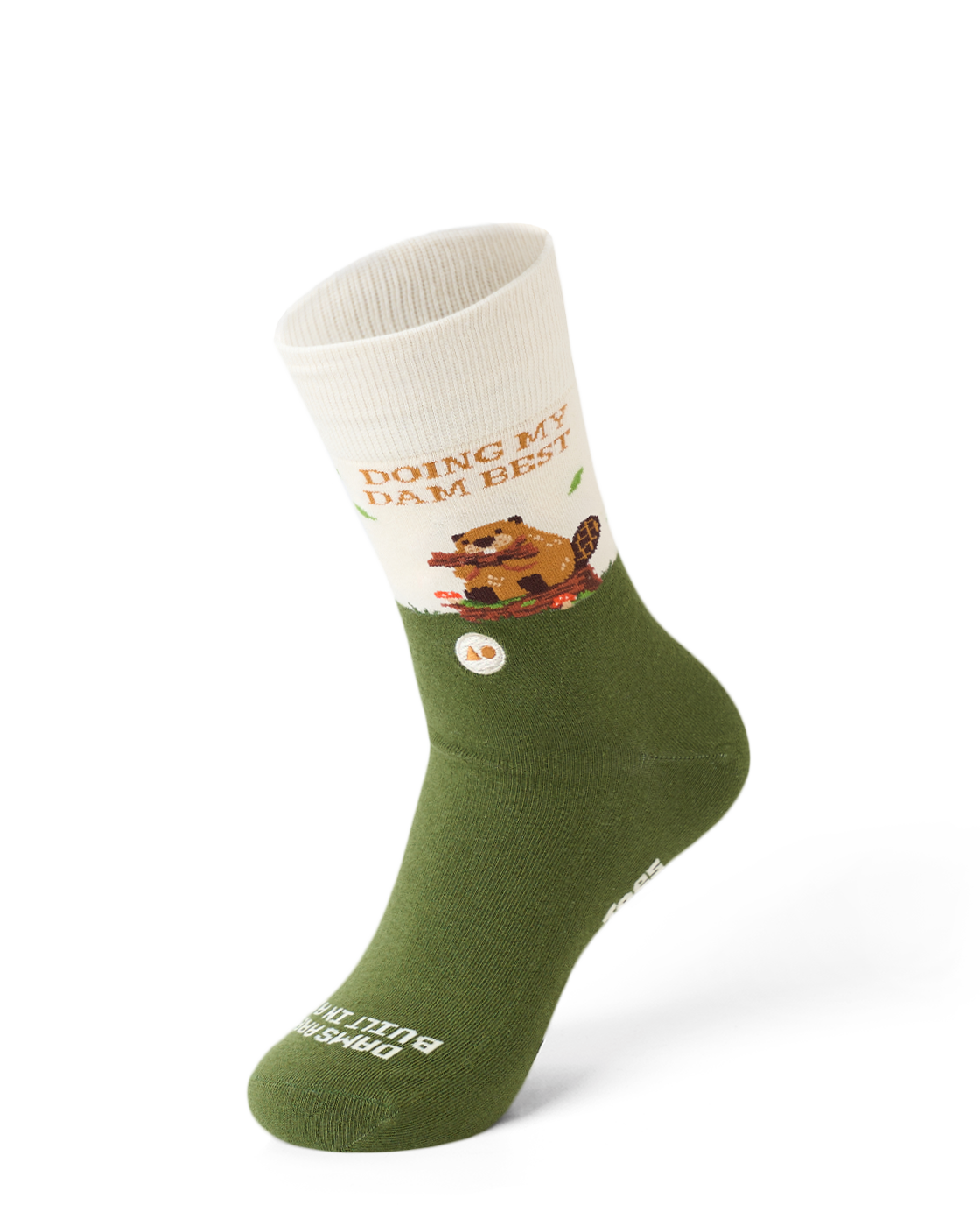 TALKING TOES | Best Beaver Sock | Green