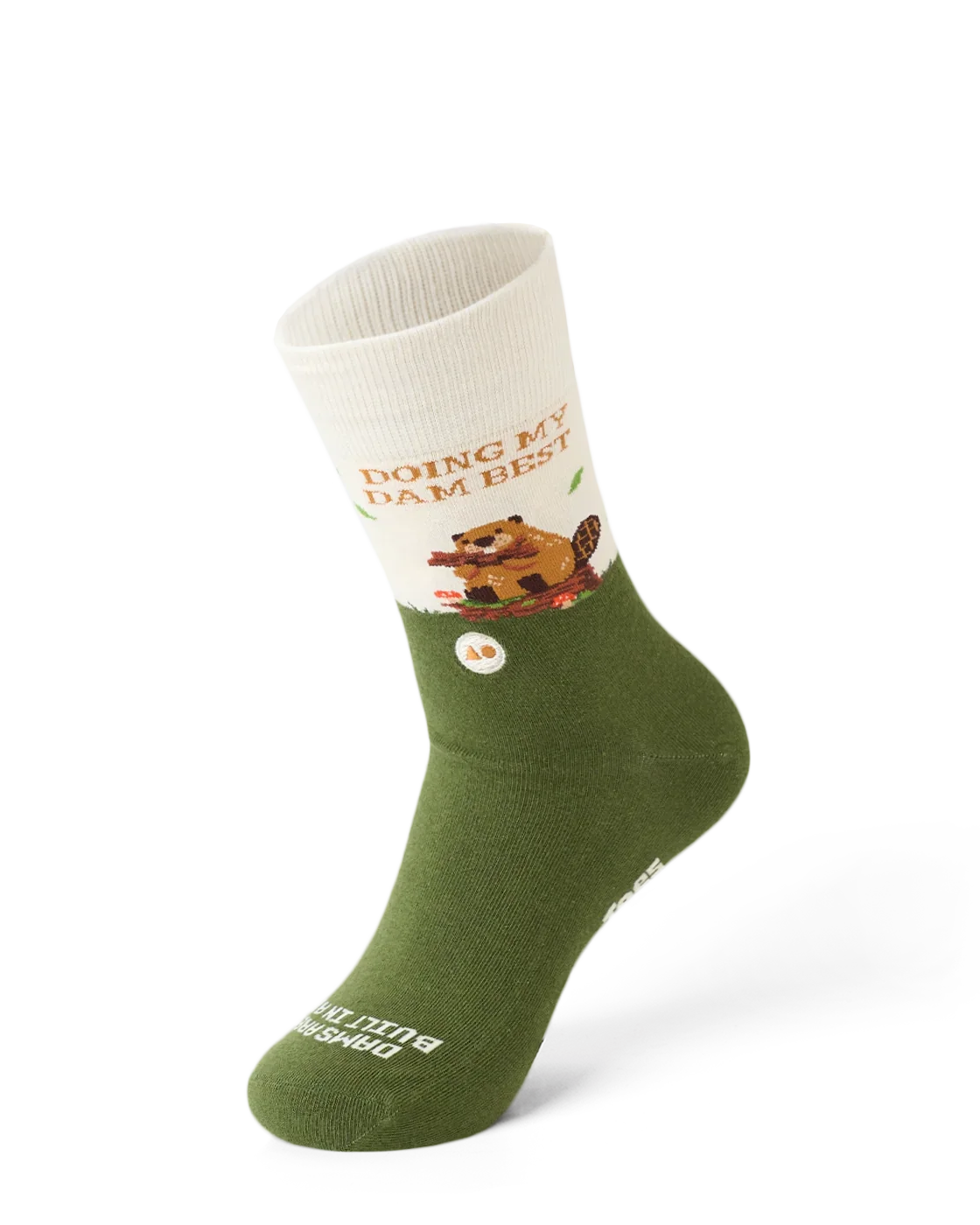 TALKING TOES | Best Beaver Sock | Green