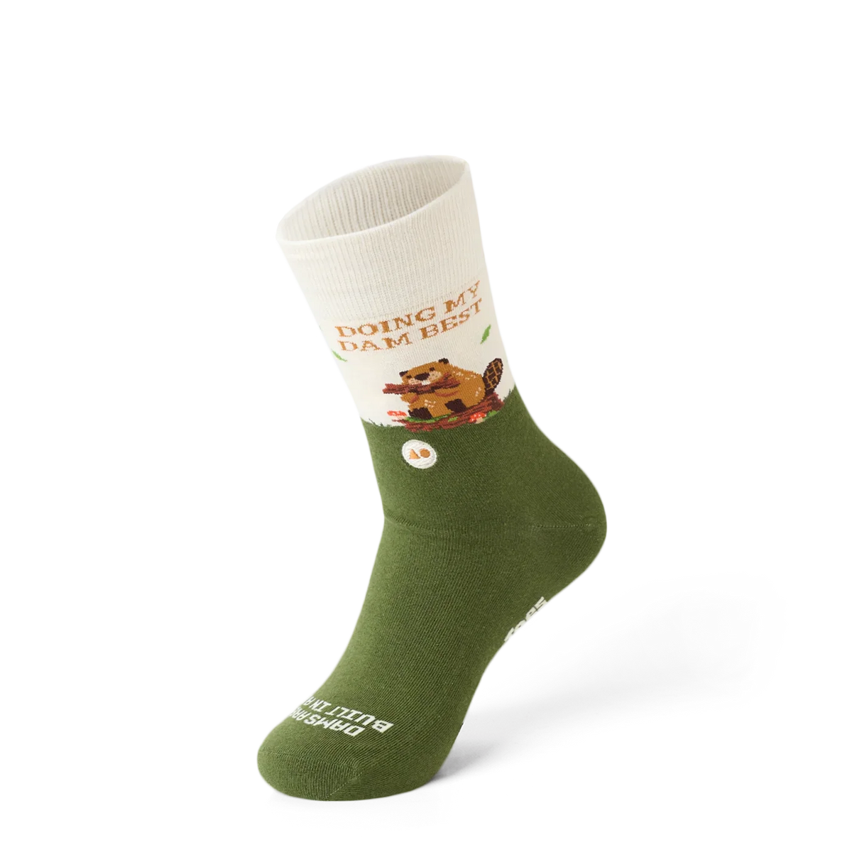 TALKING TOES | Best Beaver Sock | Green