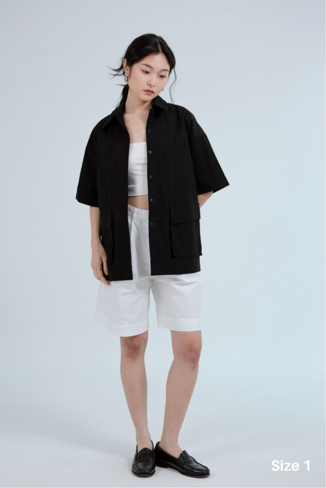 SAERO COLLECTIVE | Boho Overfit Shirt | Black