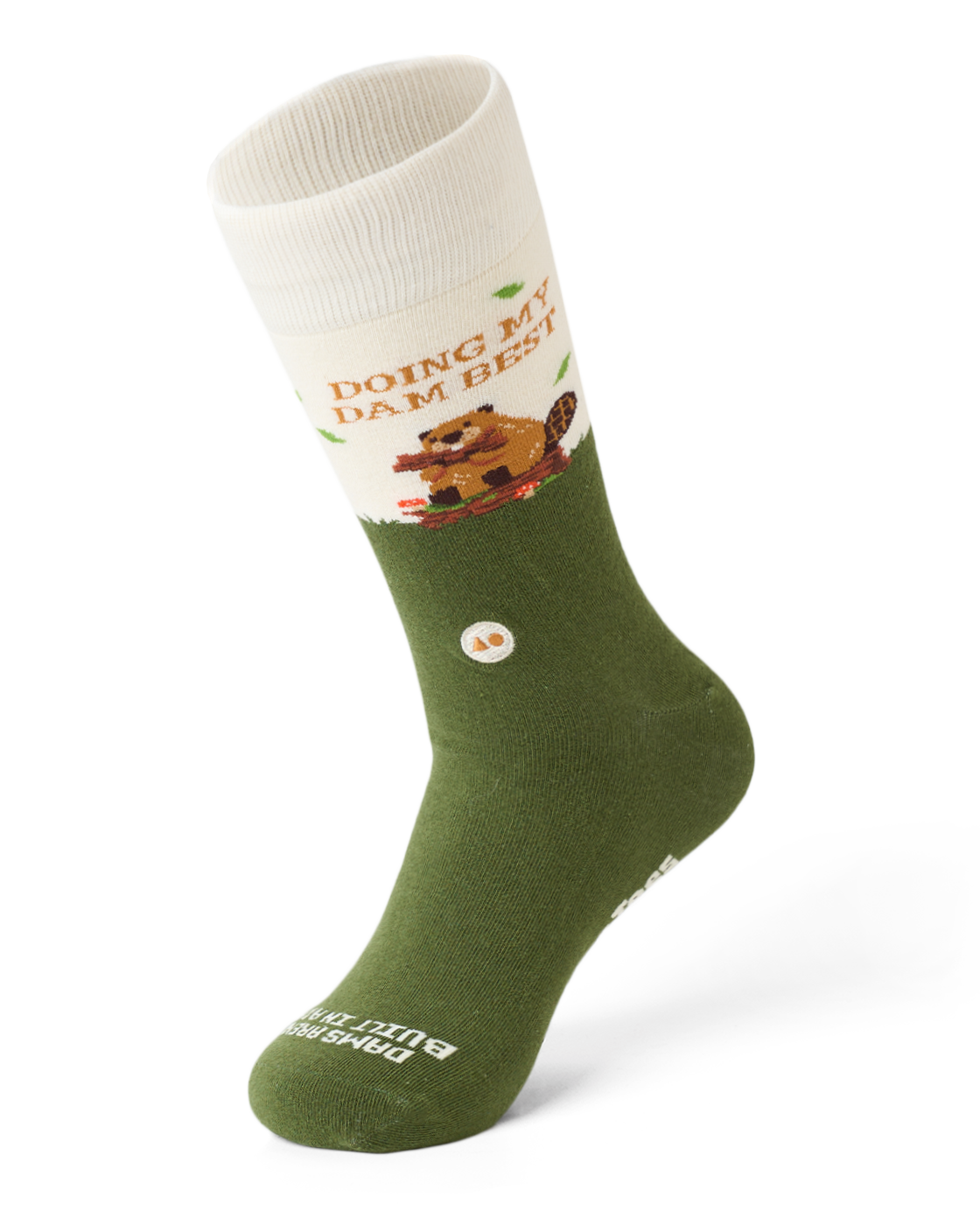 TALKING TOES | Best Beaver Sock | Green