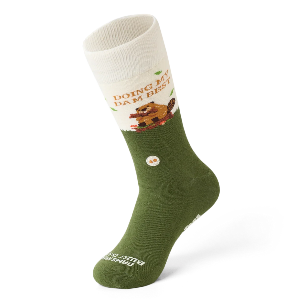 TALKING TOES | Best Beaver Sock | Green